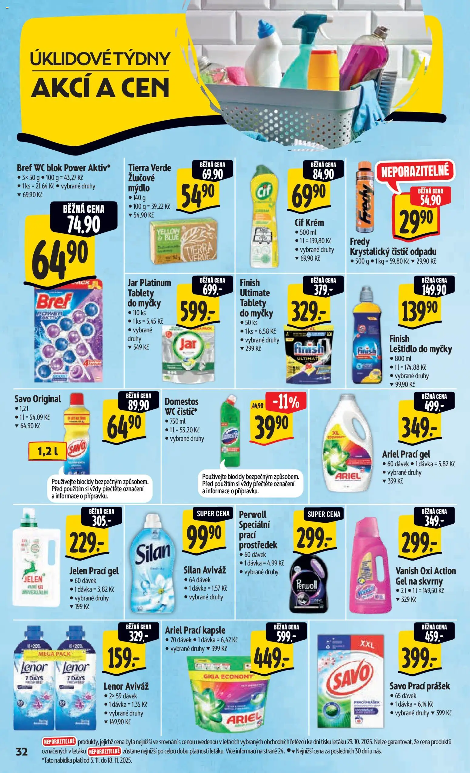 Albert leták - Hypermarket od 05.11.2025 | Strana: 41 | Produkty: Lenor, Krém, Perwoll, Wc