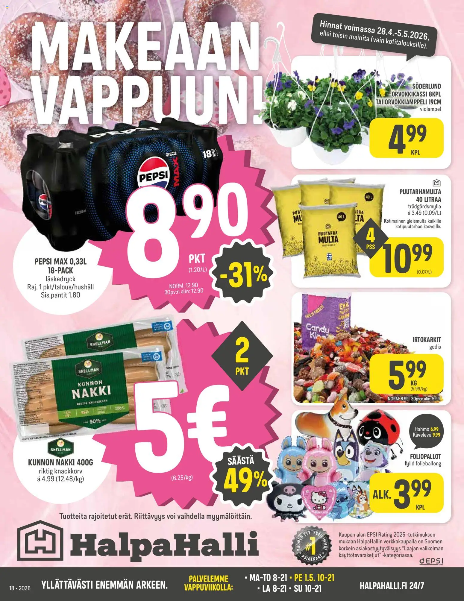 Halpa Halli tarjoukset – voimassa 28.04.2026 alkaen | Sivu: 1