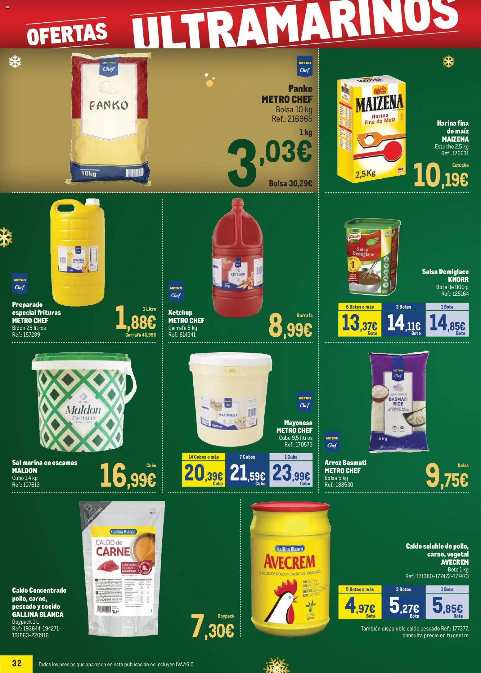 Makro - Precios Centro │ válido desde el 24.11.2025 | Página: 32 | Productos: Arroz, Pescado, Οθόνη προβολής, Bolsa