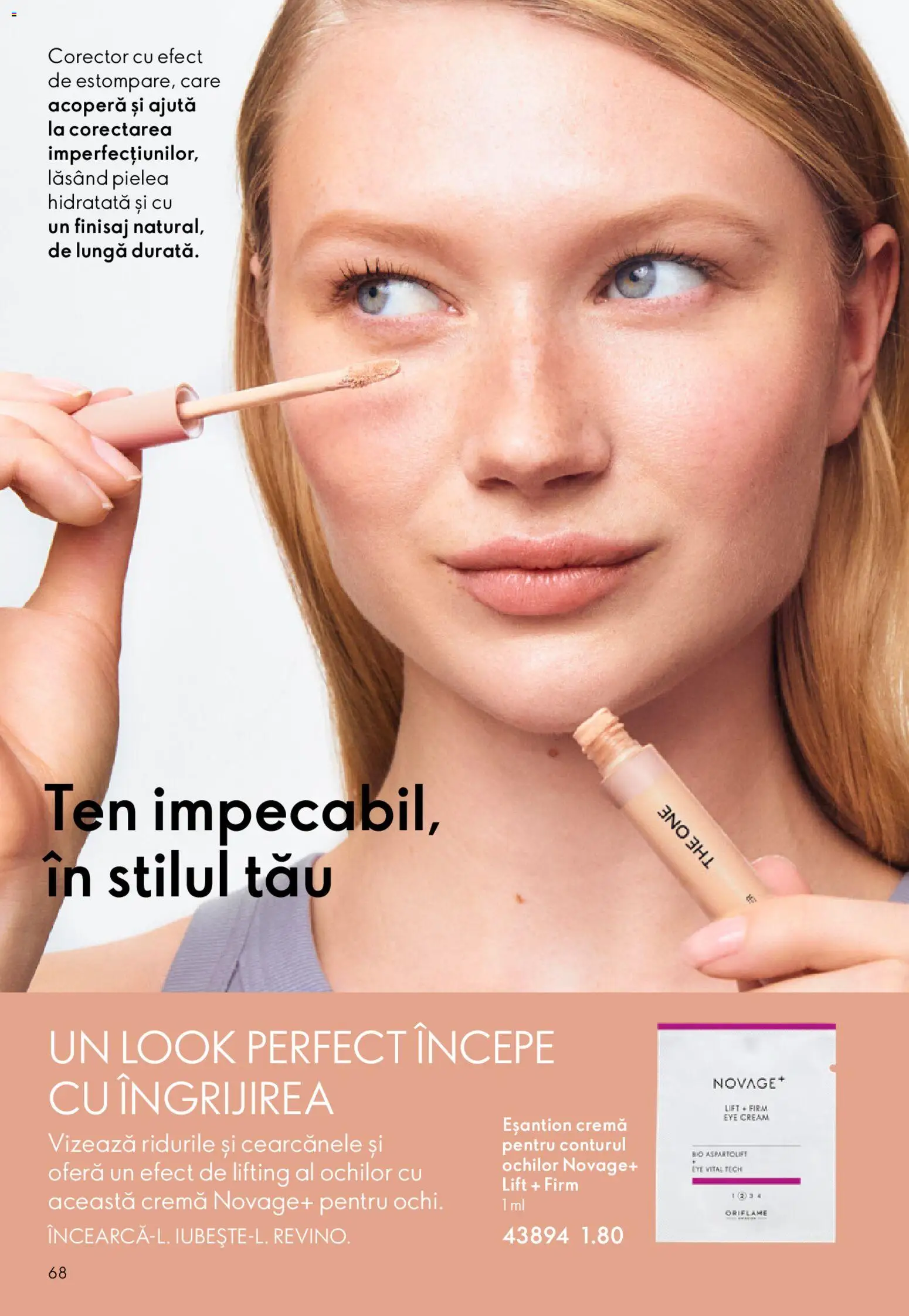 Noul catalog Oriflame – valabil de la 04.03.2026 | Pagină: 68 | Produse: Şerit ödül, Cremă