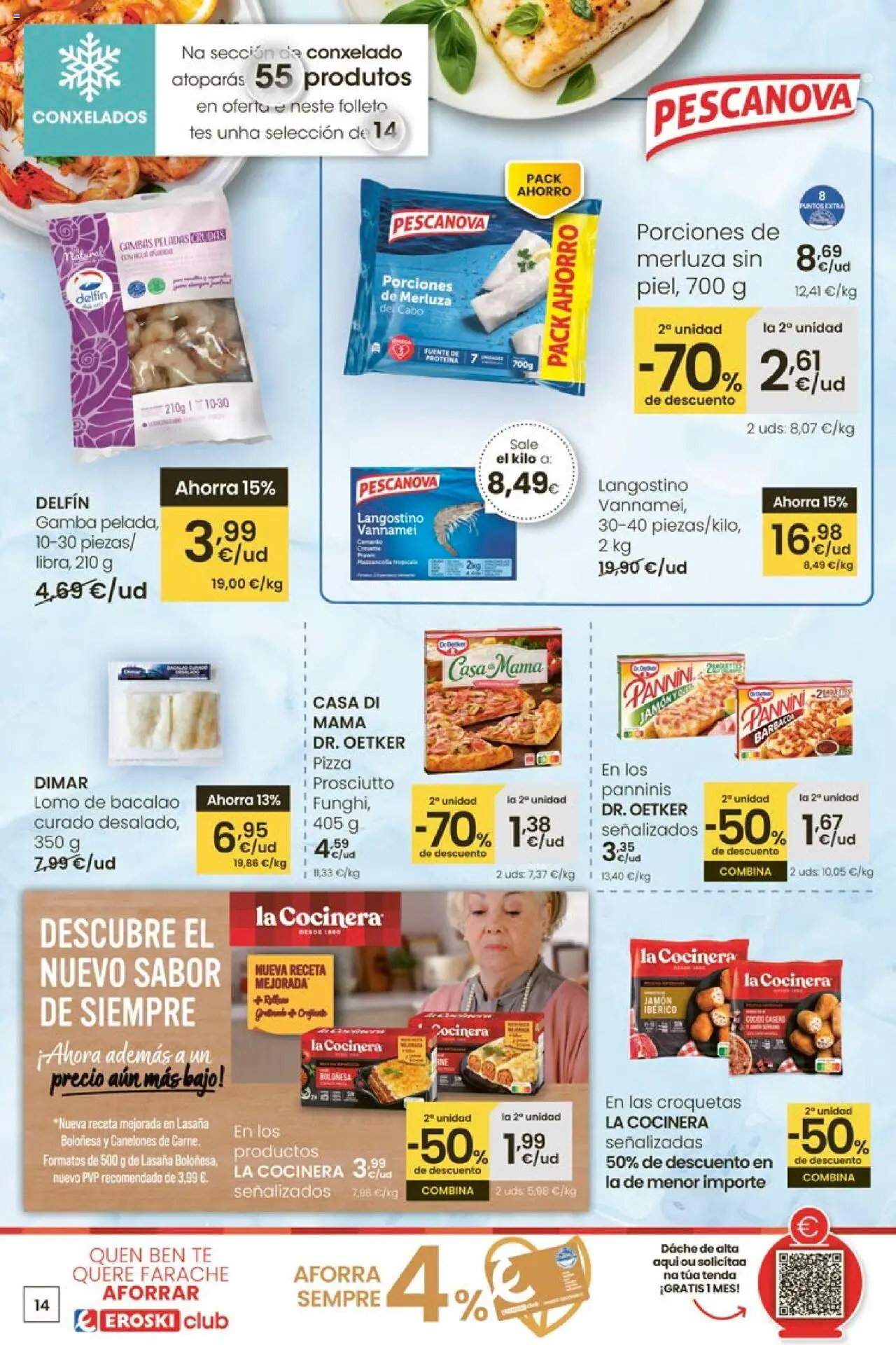 Eroski - Ofertón │ válido desde el 16.10.2025 | Página: 14 | Productos: Jamón ibérico, Jamón, Barbacoa, Canelones