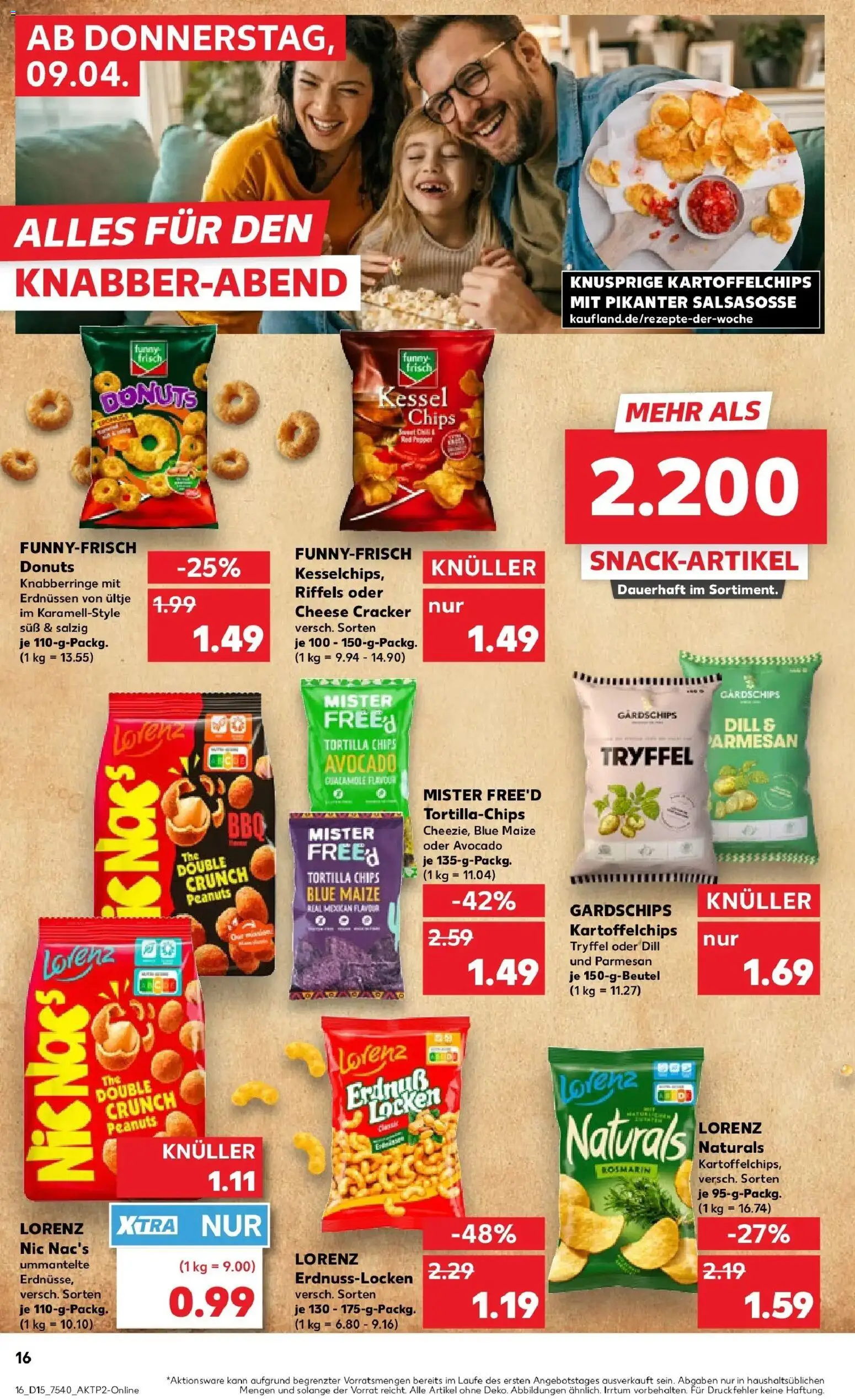 Kaufland Prospekt Sangerhausen	 – gültig ab 07.04.2026 | Seite: 28 | Produkte: Funny frisch, Donuts, Dill, Chips