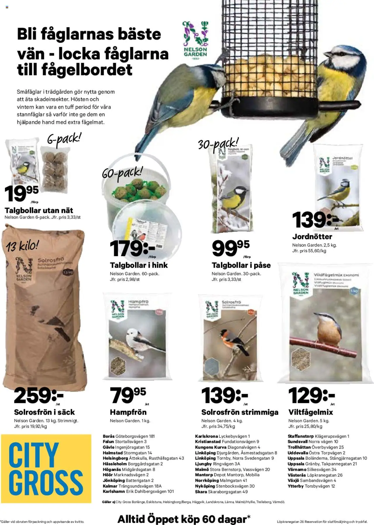 City Gross reklamblad aktuell från 20.10.2025 | Sida: 28 | Produkter: Jordnötter, Galler, Hink, Ring