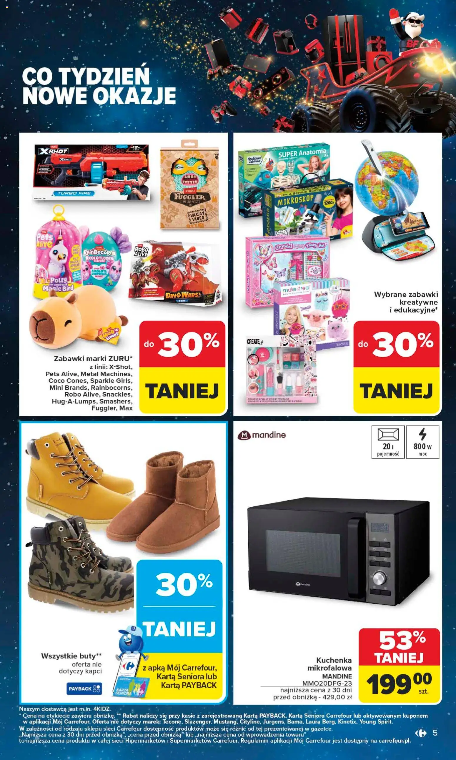 Carrefour Black Friday od 24.11.2025 | Strona: 5 | Produkty: Karta, Buty, Kuchenka