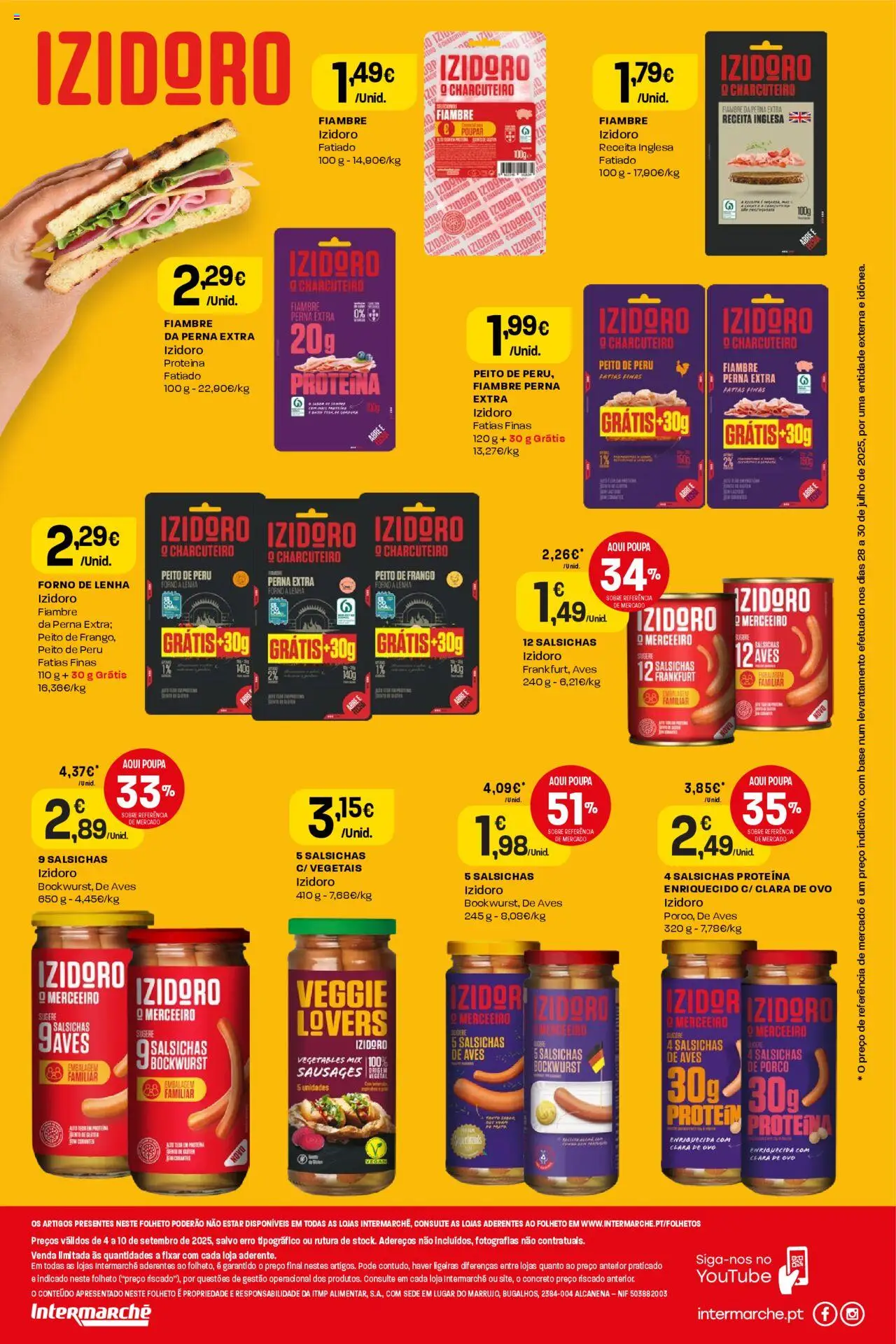 Intermarché Folheto Mini │ válido de 04.09.2025 | Página: 2 | Produtos: Forno, Peito de frango, Peito de peru, Peru