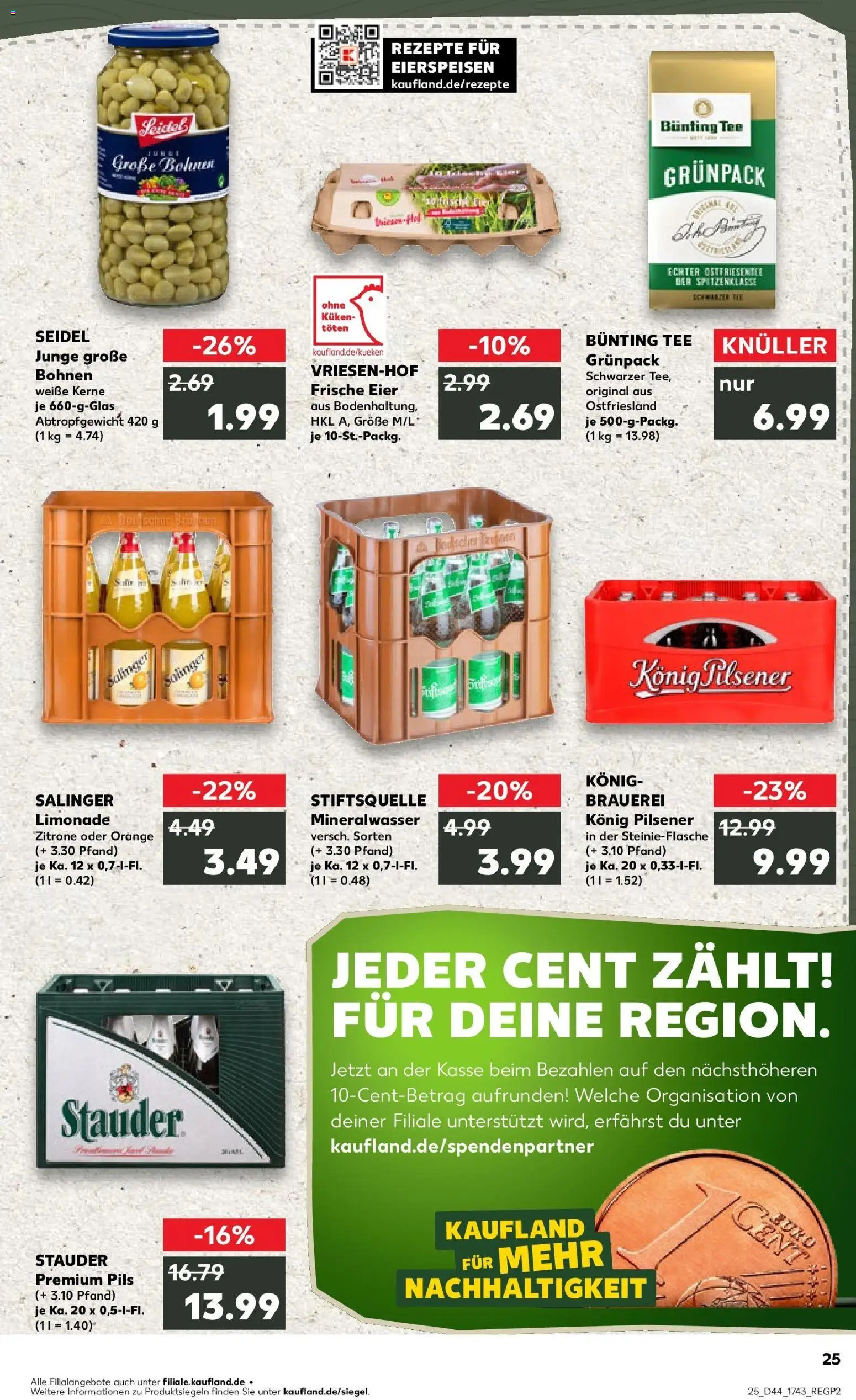 Kaufland prospekt Dorsten	 – gültig ab 30.10.2025 | Seite: 25 | Produkte: Eier, Limonade, Zitrone, Tee