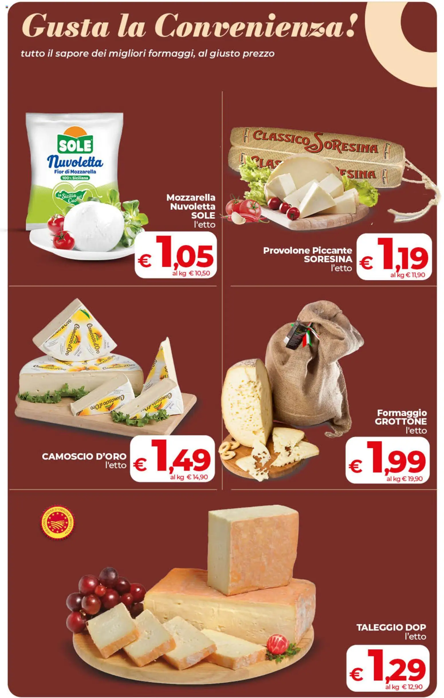 Volantino COOP del 07.04.2026 | Pagina: 11 | Prodotti: Provolone, Mozzarella, Formaggio