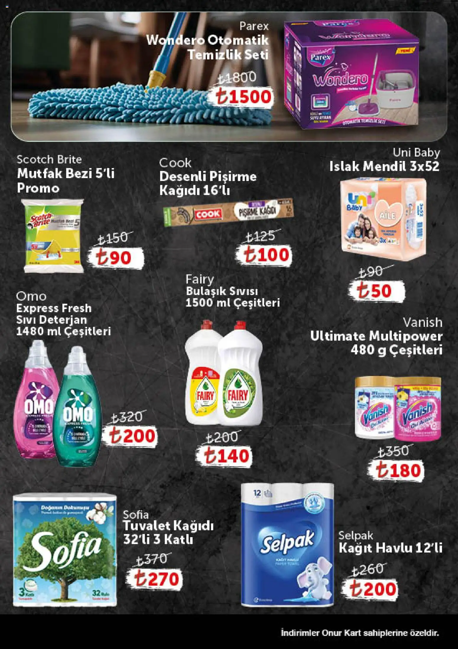 Onur Market Katalog - Gurme - 24.02.2026 tarihinden itibaren geçerlidir | Sayfa: 9 | Ürünler: Tuvalet, Mendil, Deterjan, Kağıt havlu