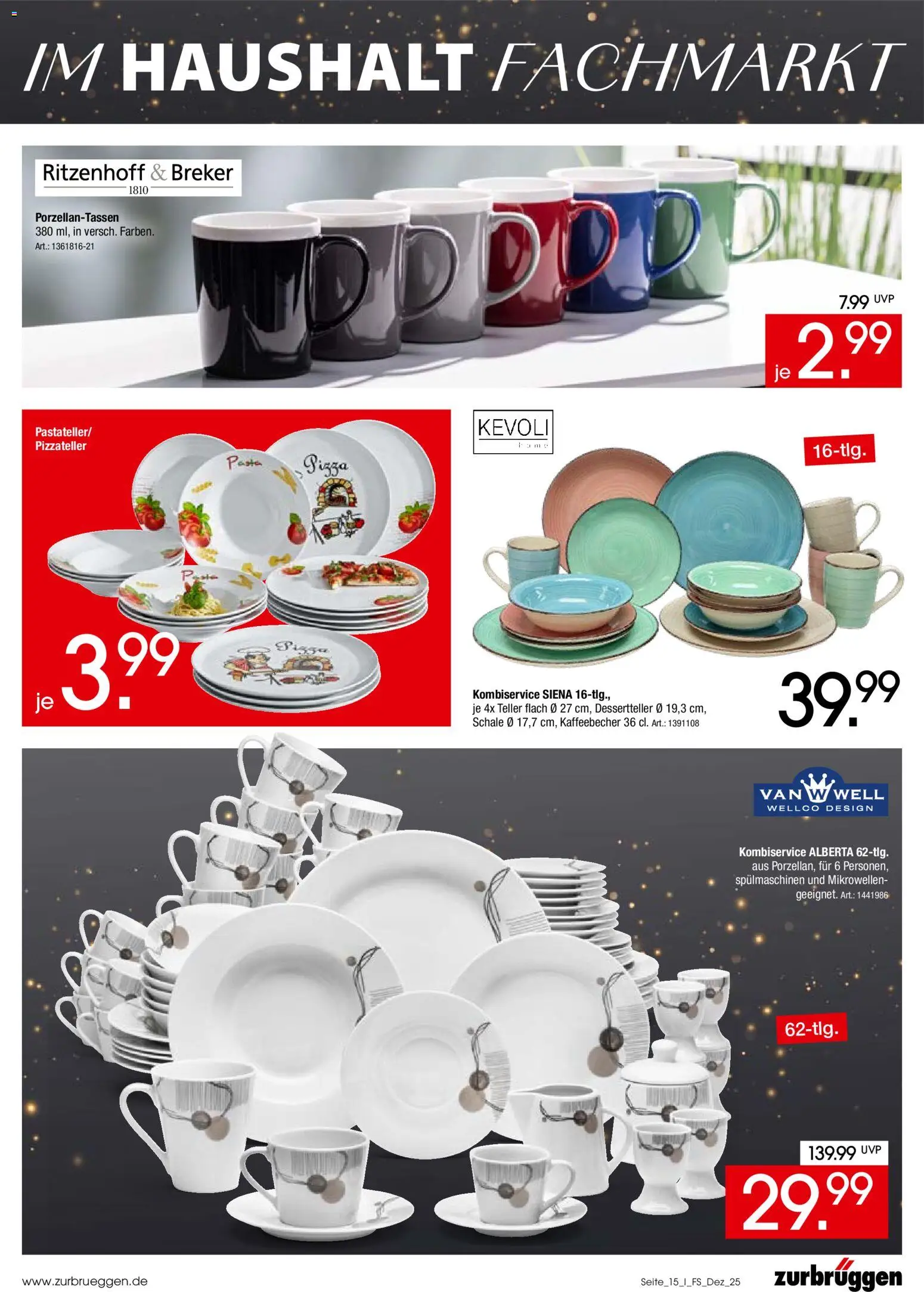 Zurbrüggen  Marken-Spezial – gültig ab 02.12.2025 | Seite: 15 | Produkte: Pasta, Pizza