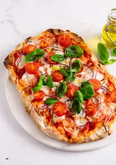 Forhåndsvisning av Pizza, Pizza with tomatoes, basil and red onion gyldig fra 02.03.2026 | Side: 24 | Produkter: Pizza, Сушильные машины
