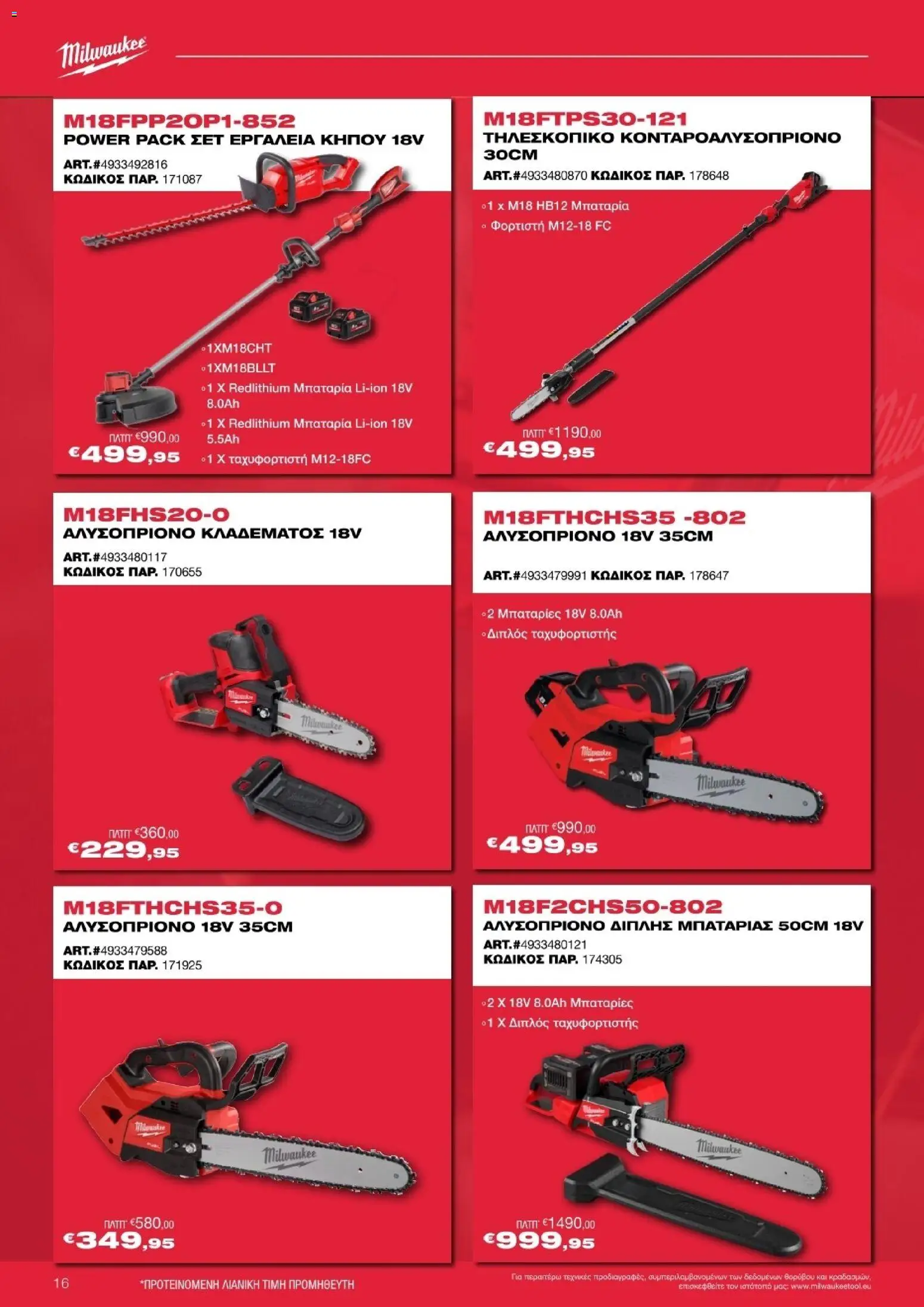 Mr.Bricolage - Milwaukee – σε ισχύ από 21.11.2025 | Σελίδα: 16