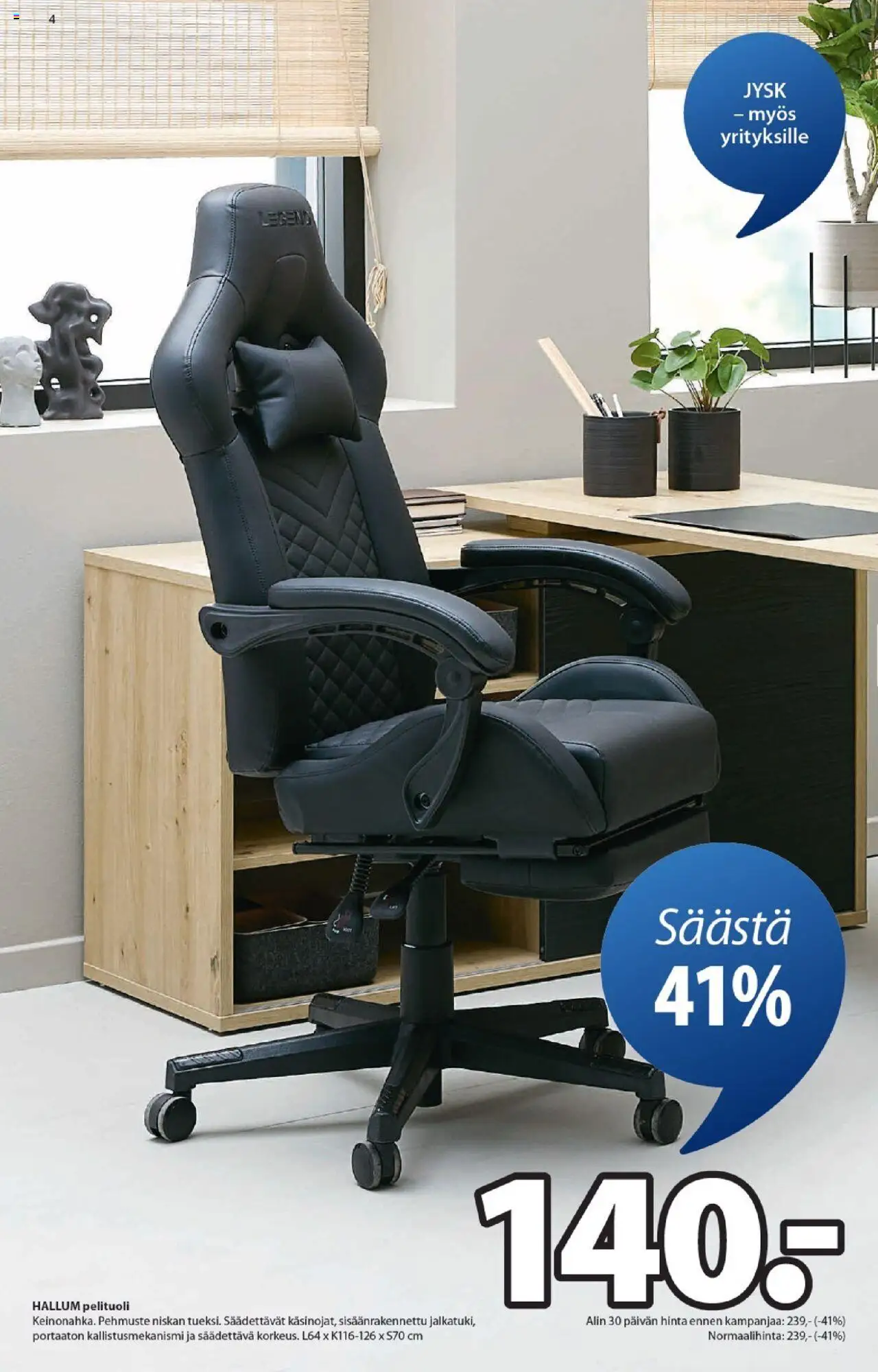  | Sivu: 4 | Tuotteet: Pelituoli