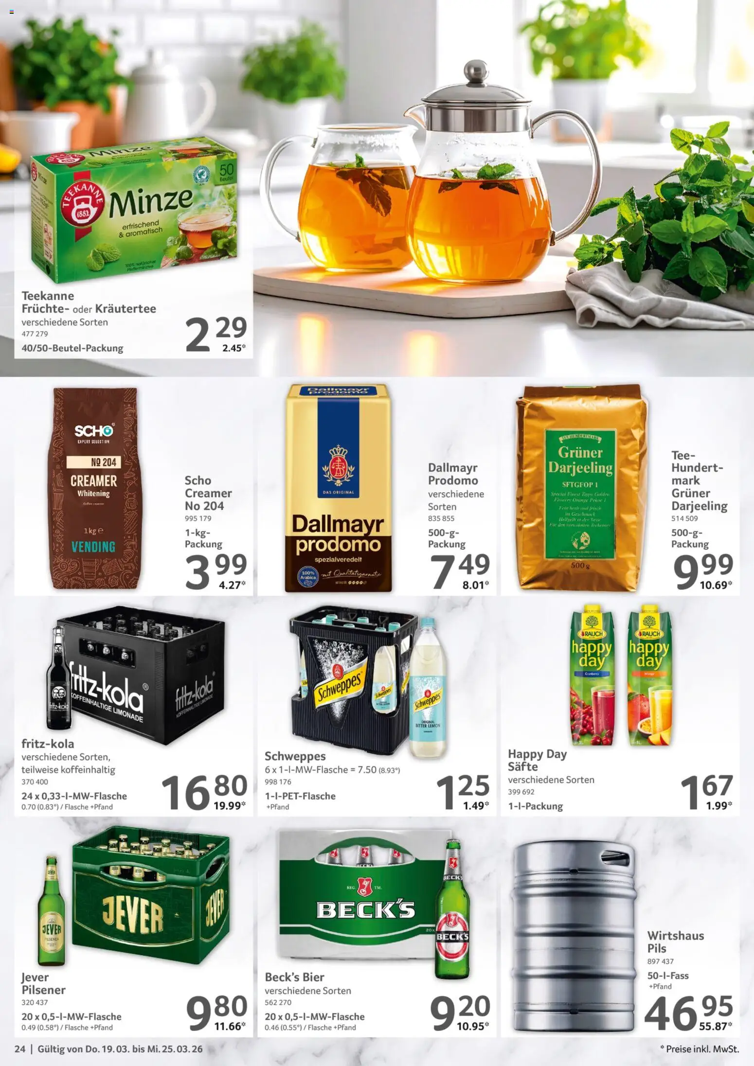 Selgros Prospekt 	 – gültig ab 19.03.2026 | Seite: 22 | Produkte: Limonade, Schweppes, Dallmayr, Jever