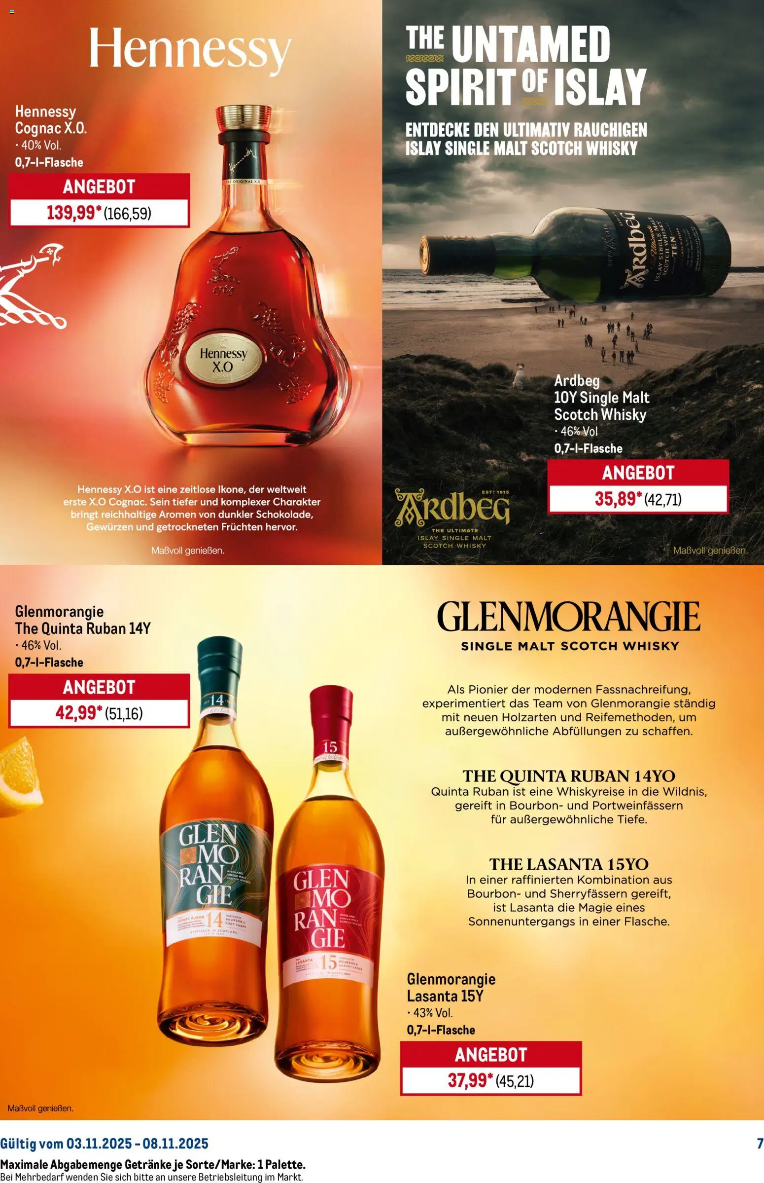 Metro Starke Marken – gültig ab 03.11.2025 | Seite: 7 | Produkte: Whisky, Bourbon