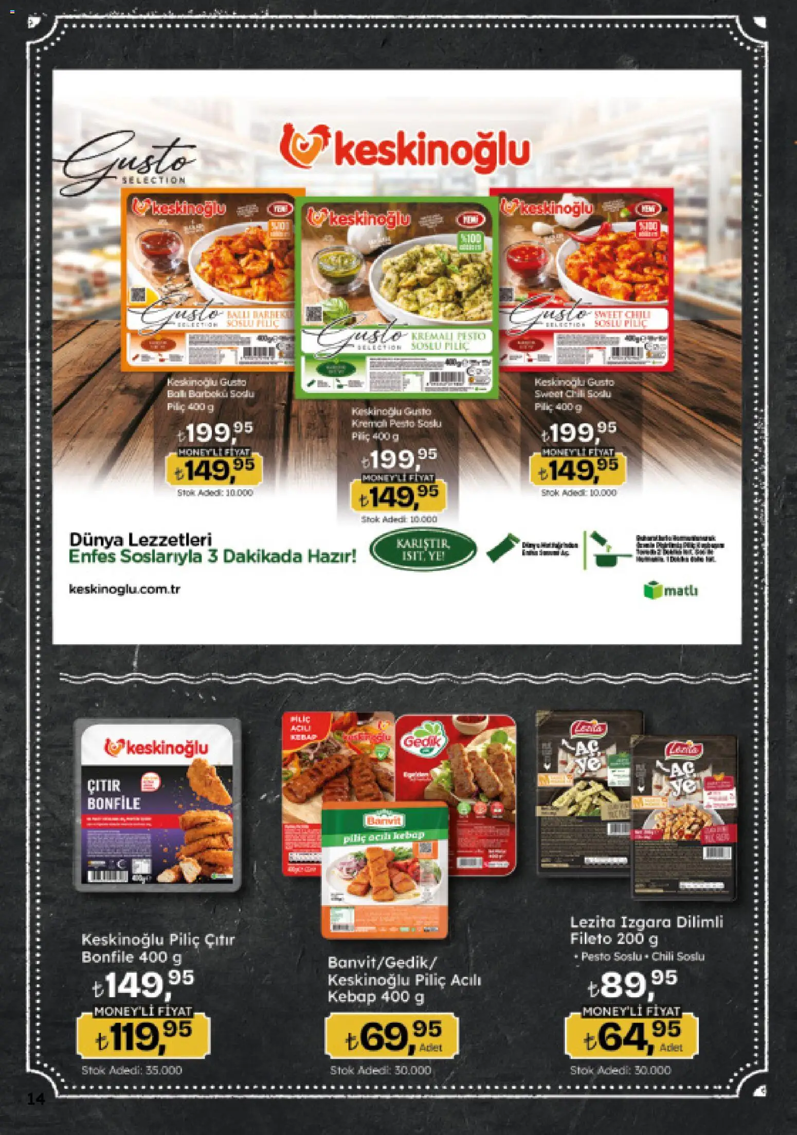 Migros Katalog - Migroskop - 16.04.2026 tarihinden itibaren geçerlidir | Sayfa: 14 | Ürünler: Piliç, Izgara