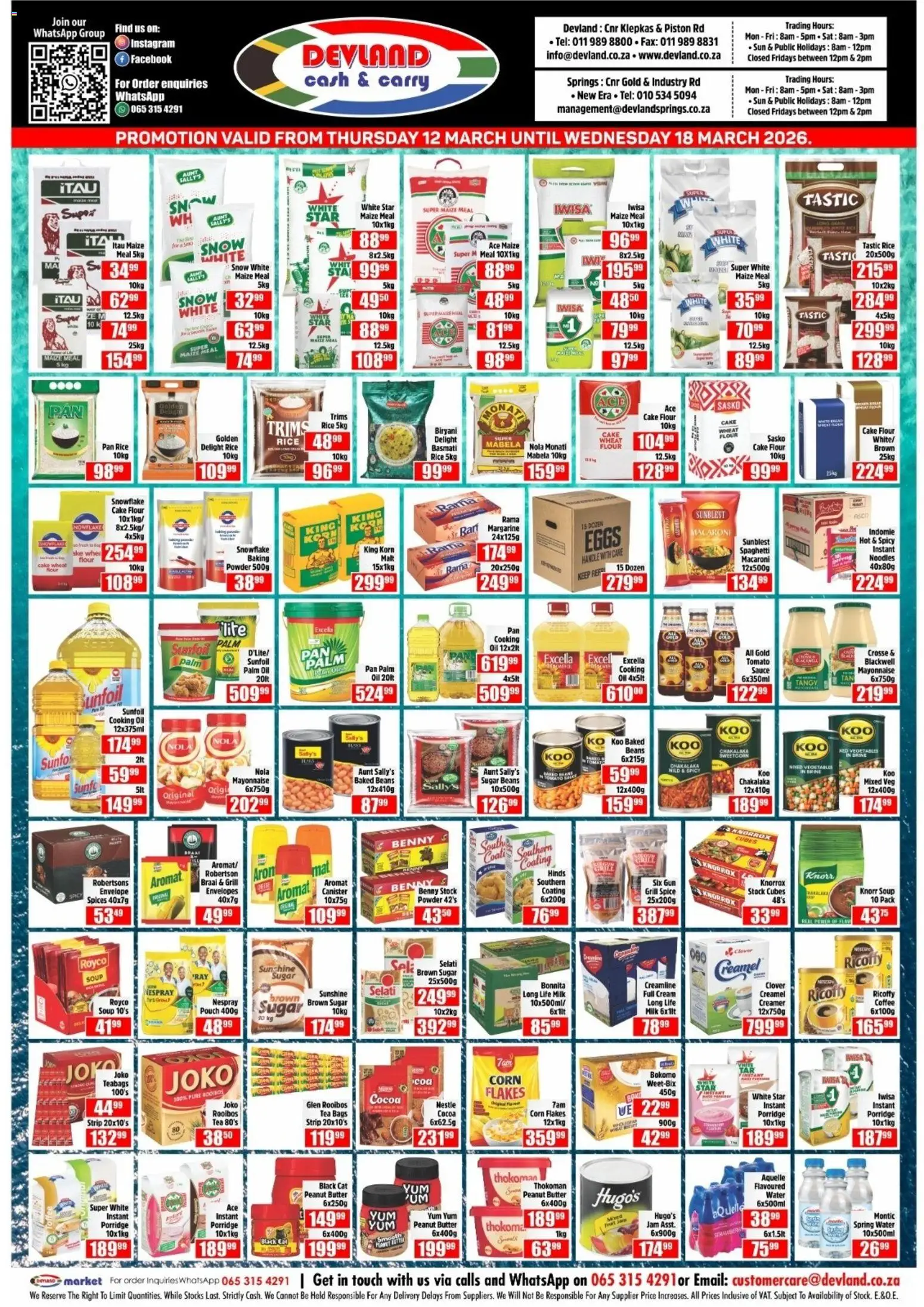 New Devland catalogue – valid from 12.03.2026 | Page: 3 | Products: Milk, Eggs, Margarine, Cream