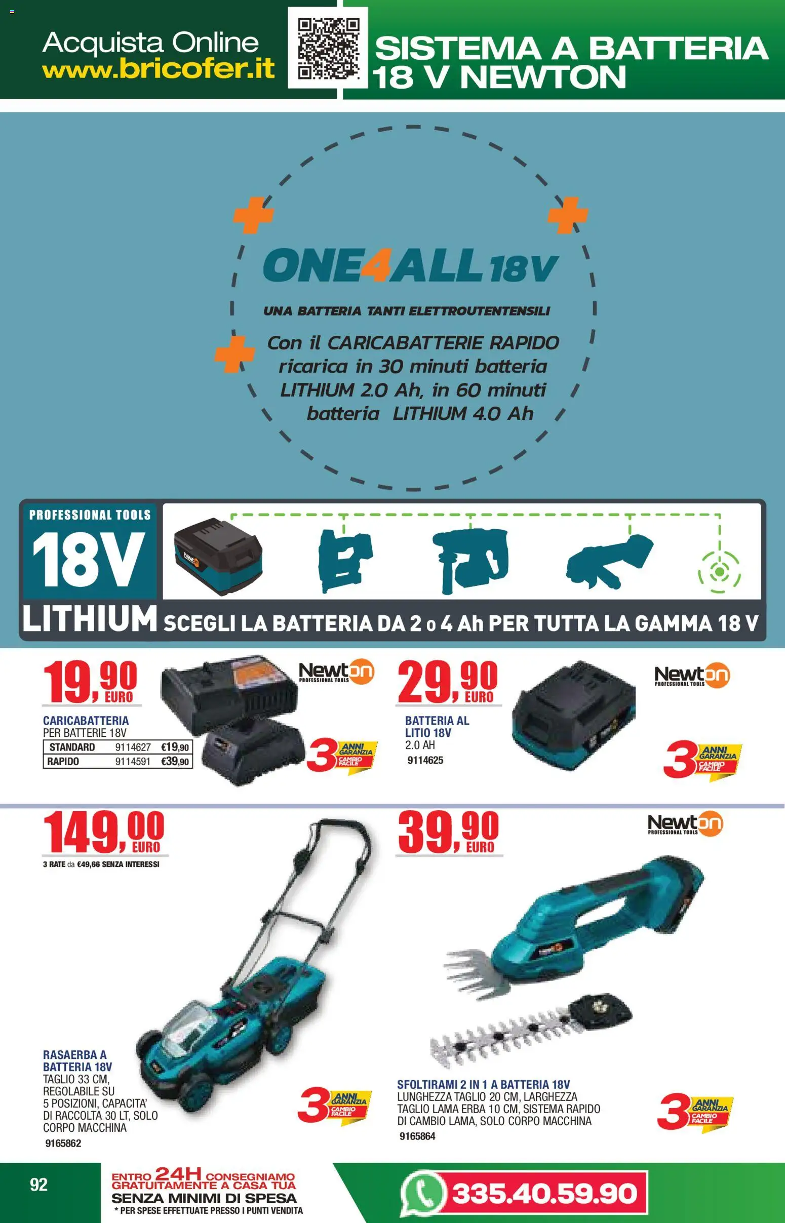 Volantino Self del 14.04.2026 | Pagina: 92 | Prodotti: Rasaerba, Batteria, Batterie, Caricabatterie