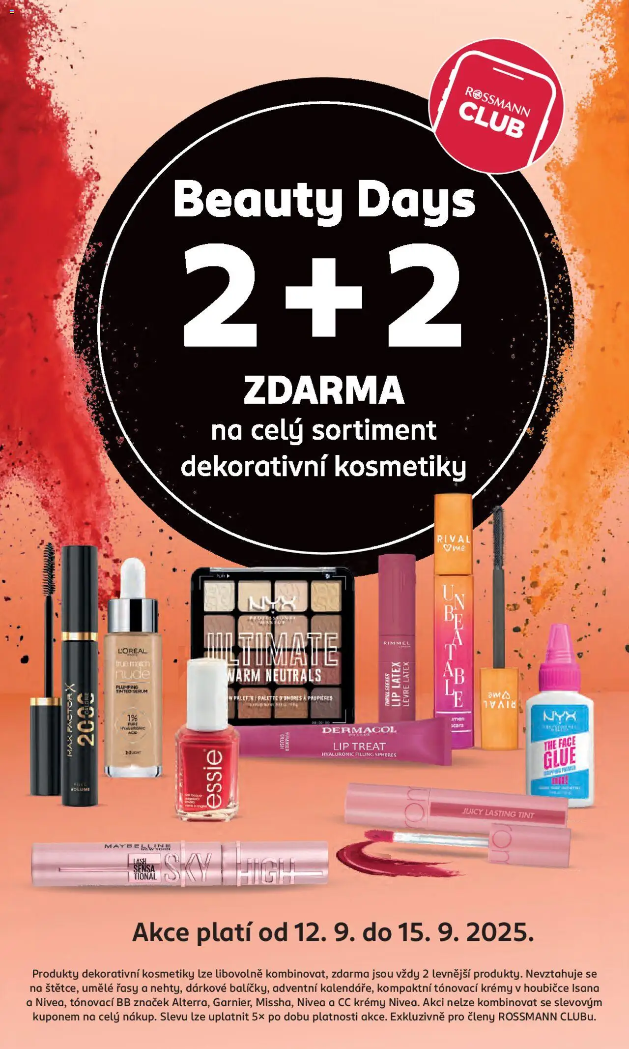 Rossmann leták od 10.09.2025 | Strana: 2 | Produkty: Nyx, Sérum, Maybelline, Body