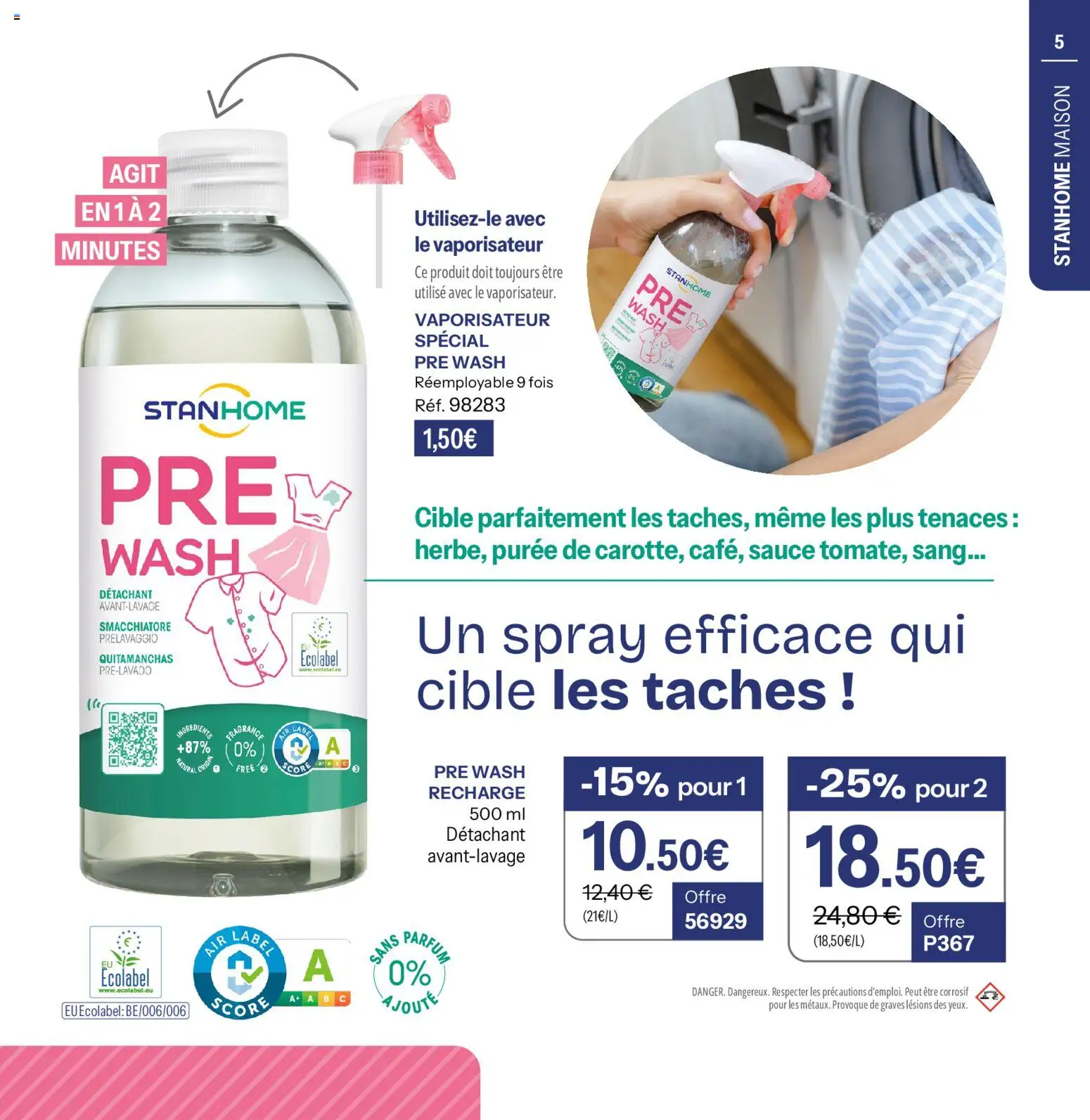 {H1} | Page: 5 | Produits: Parfum, Détachant, Vaporisateur