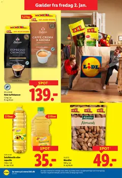 Lidl - Tilbudsavis gyldig fra 02.01.2026 | Side: 13 | Produkter: Rapsolie, Touca, Mandler, Søm