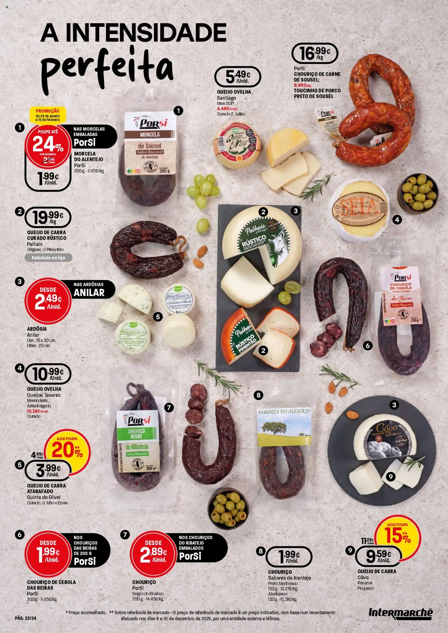 Intermarché - Queijos, Vinhos e Enchidos Contact │ válido de 29.01.2026 | Página: 22 | Produtos: Pimentão, Base, Queijo, Chouriço