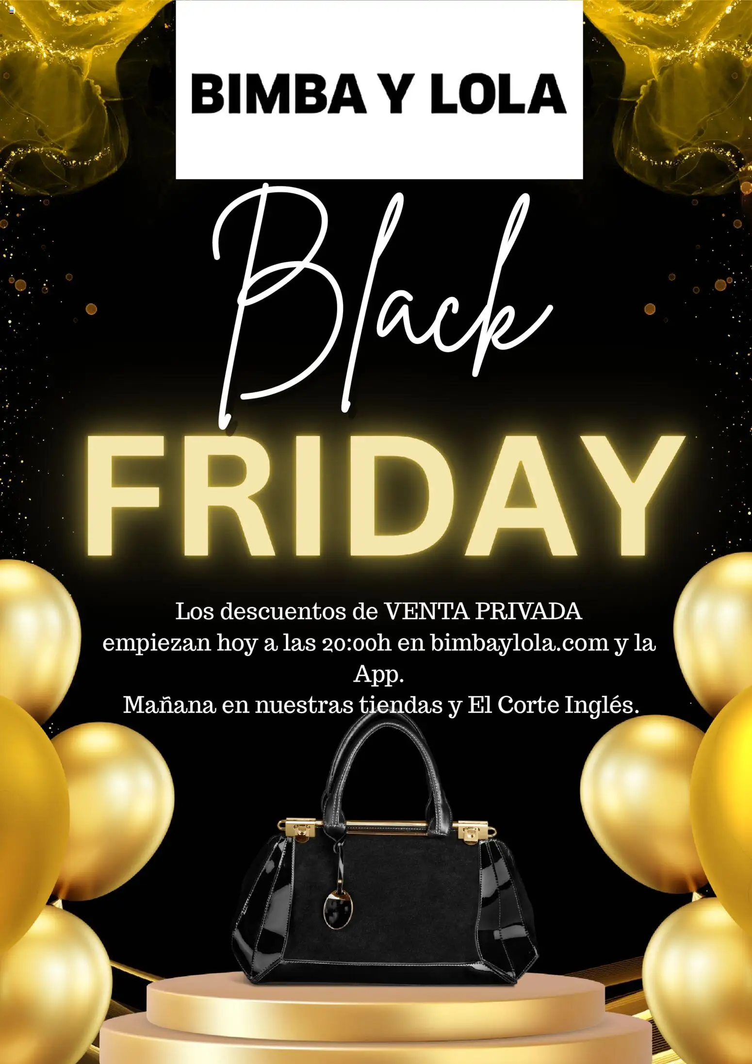 Bimba y Lola Black Friday aviso │ válido desde el 19.11.2025 | Página: 1