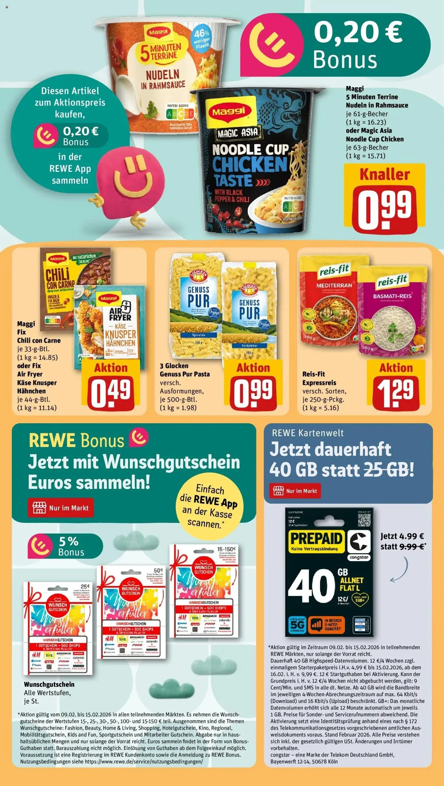 Rewe prospekt Itzehoe	 – gültig ab 09.02.2026 | Seite: 22 | Produkte: Hahnchen, Chili, Maggi fix, Pasta
