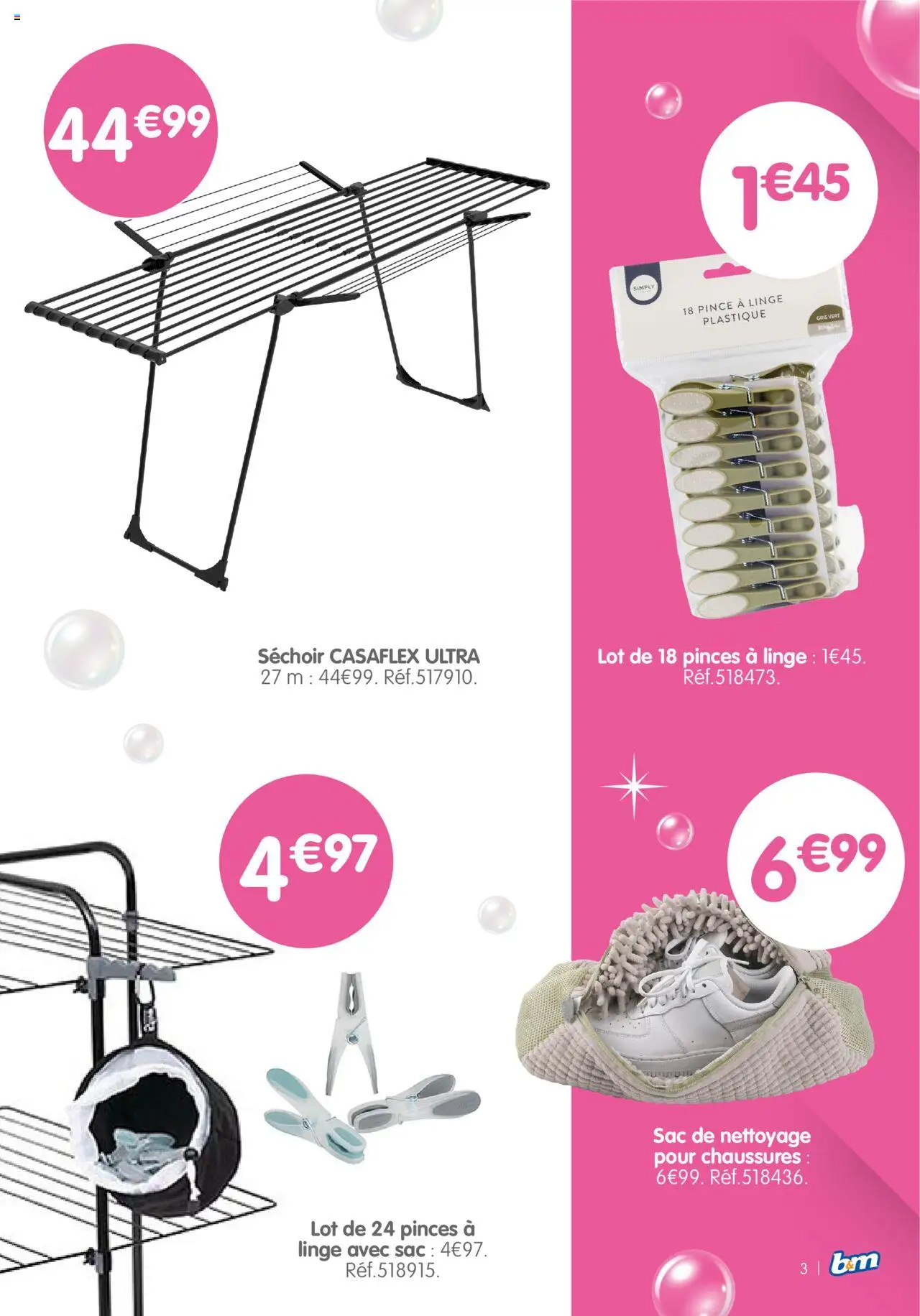  | Page: 3 | Produits: Sac, Pinces, Séchoir
