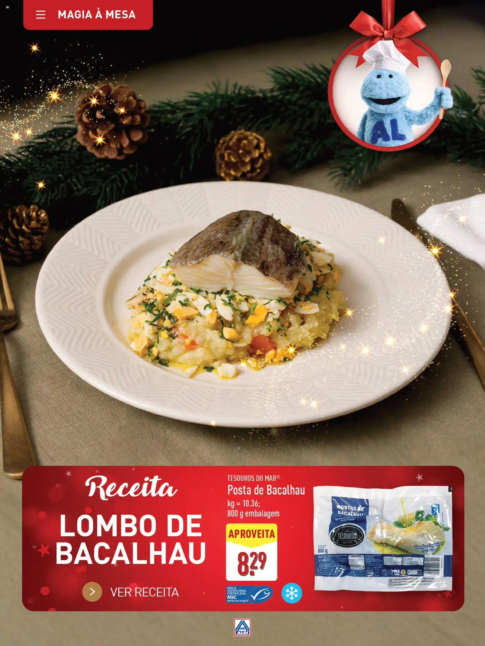 Aldi folheto │ válido de 22.11.2025 | Página: 14 | Produtos: Bacalhau, Mesa, Lombo