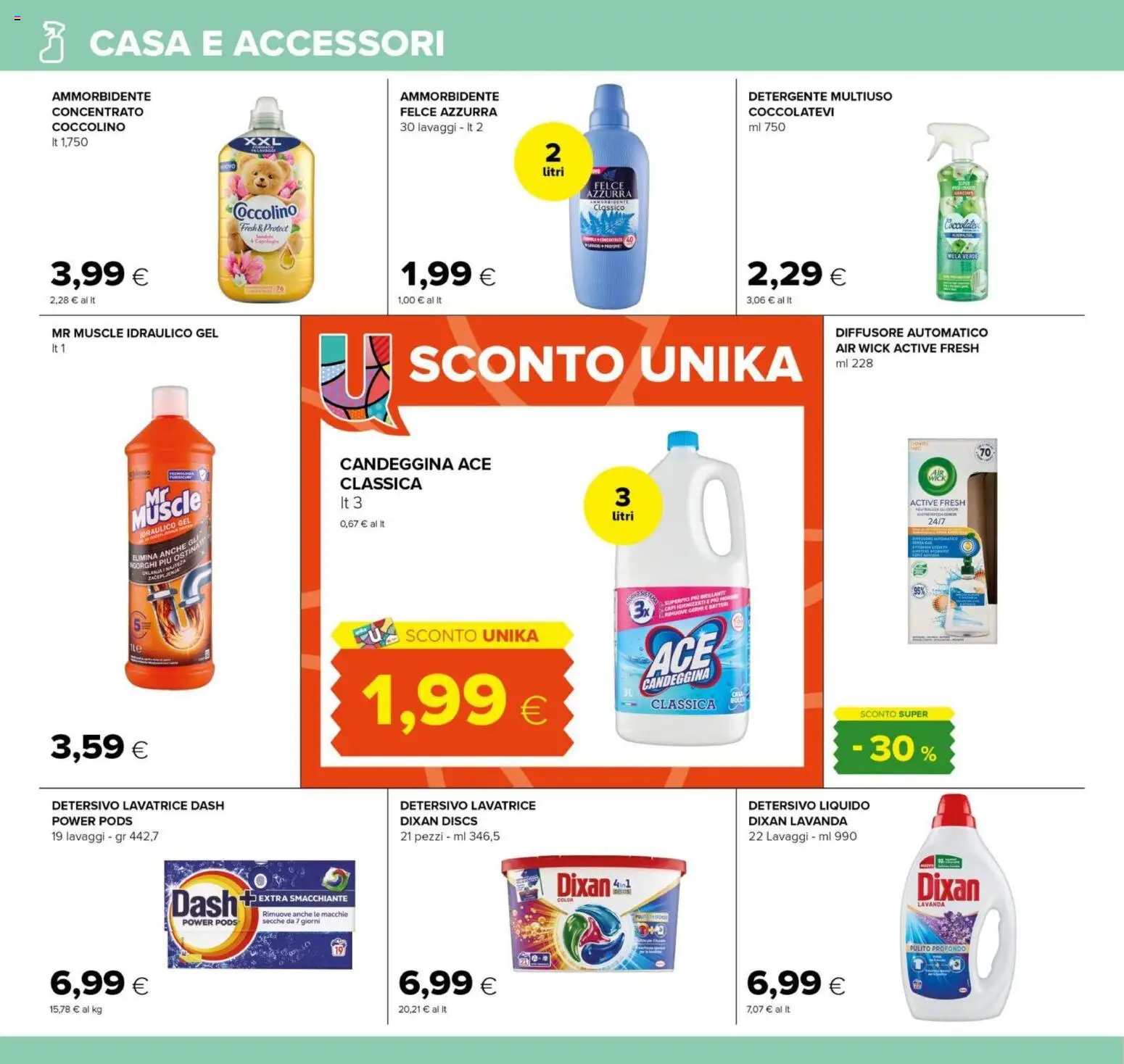 Volantino Tigre del 03.01.2026 | Pagina: 16 | Prodotti: Ammorbidente, Candeggina, Lavatrice, Lavanda