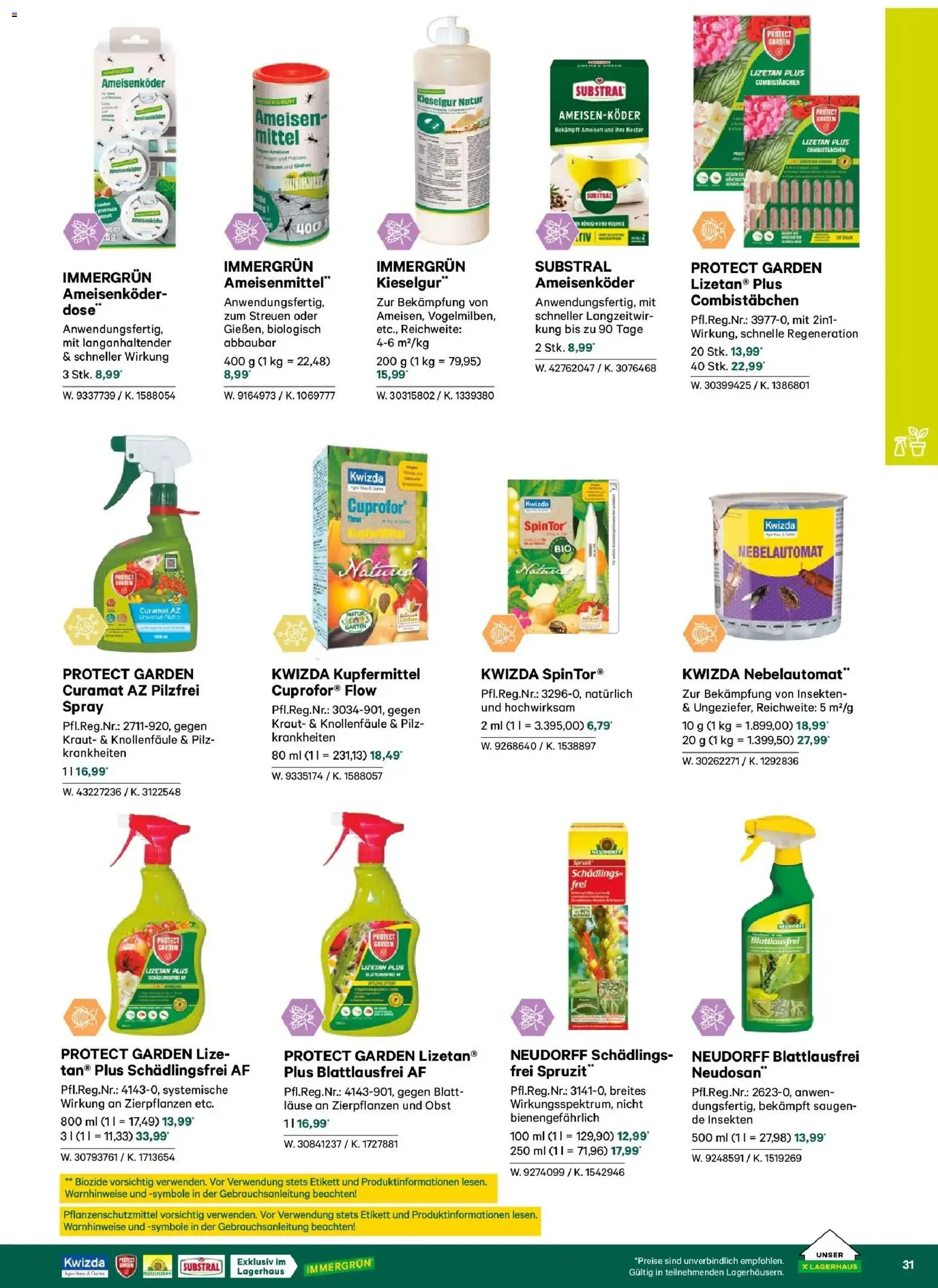 Lagerhaus Garten & Freizeit Katalog 2026 - Innsbruck, Böheimkirchen gültig ab 01.03.2026 | Seite: 31 | Produkte: Obst, Kraut