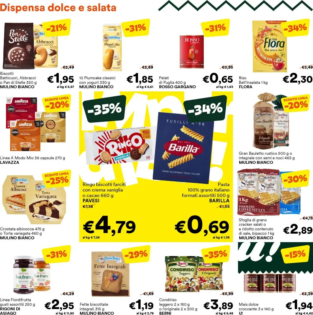 Volantino Unes del 13.08.2025 | Pagina: 4 | Prodotti: Panna, Torta, Cacao, Lavazza