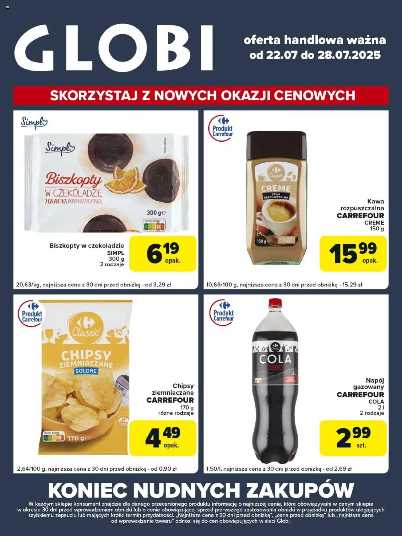 Carrefour Gazetka - Globi od 22.07.2025 | Strona: 2 | Produkty: Chipsy, Galaretka, Kawa