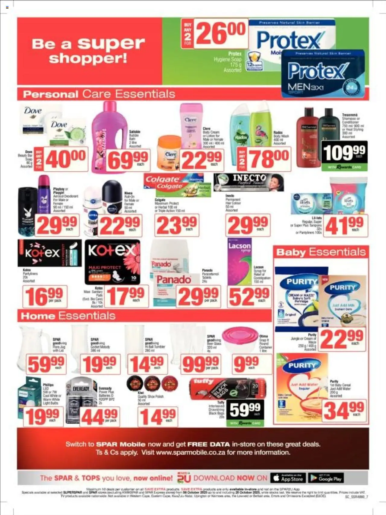New Spar catalogue – valid from 08.10.2025 | Page: 5 | Products: Data, Shampoo, Kiwi, Water