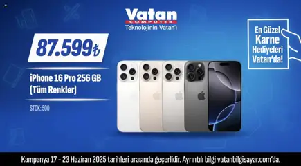 Vatan Bilgisayar İndirim - 17.06.2025 tarihinden itibaren geçerlidir | Sayfa: 2 | Ürünler: Iphone