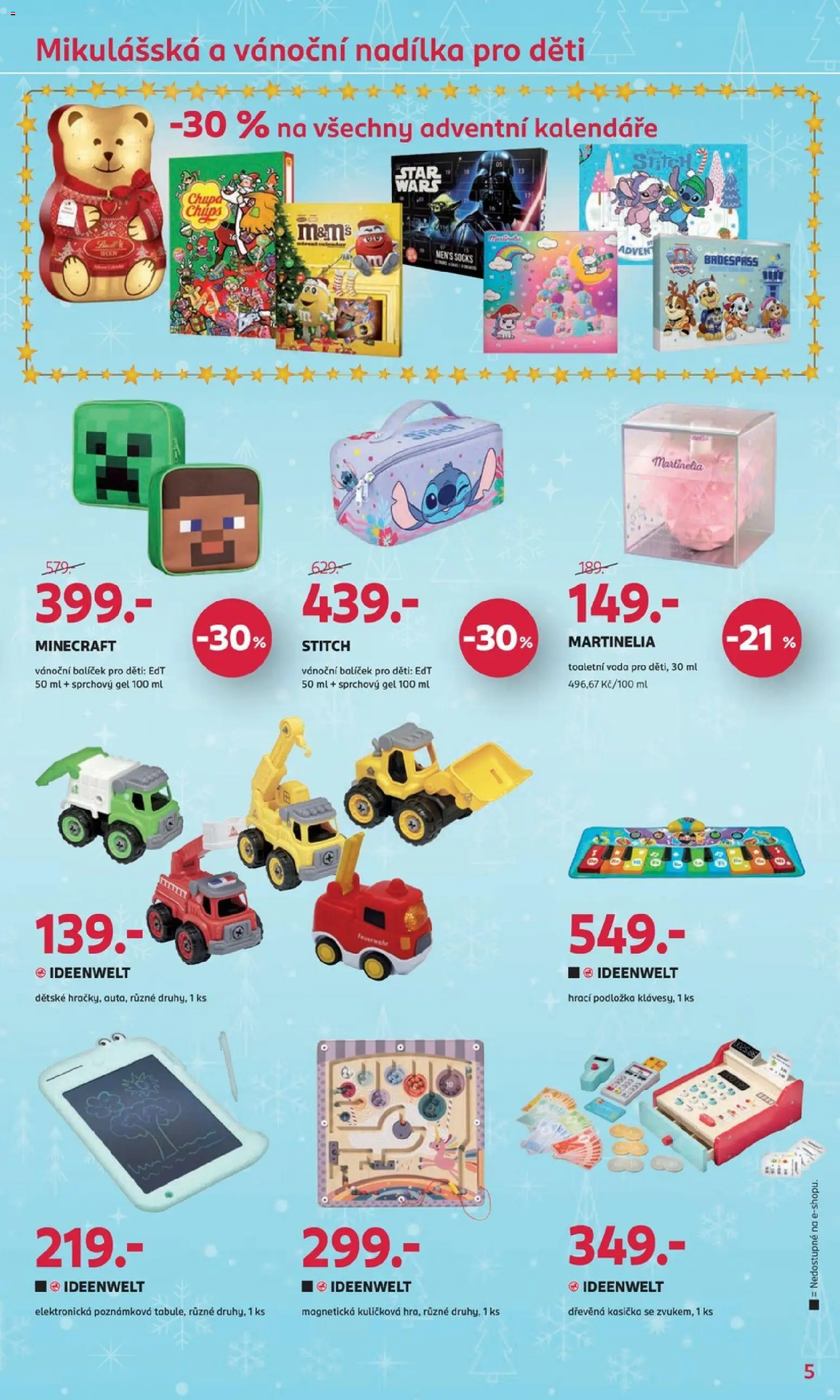 Rossmann Black Friday od 19.11.2025 | Strana: 5 | Produkty: Sprchový gel, Ideenwelt, Toaletní voda, Stitch