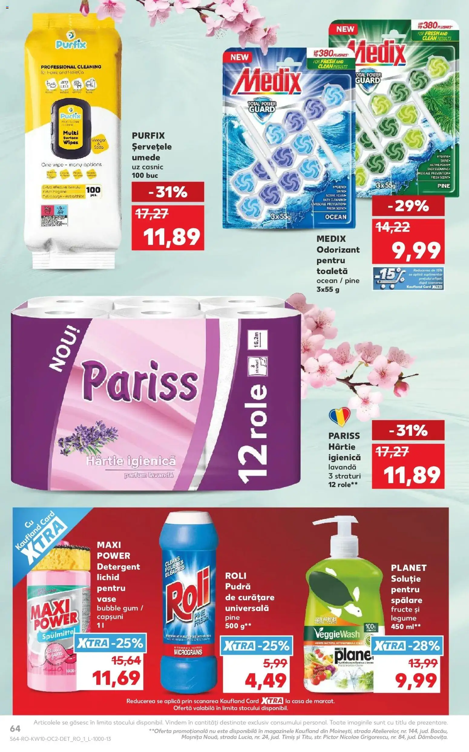 Noul catalog Kaufland – valabil de la 04.03.2026 | Pagină: 64 | Produse: Toaletă, Parfum, Legume, Fructe