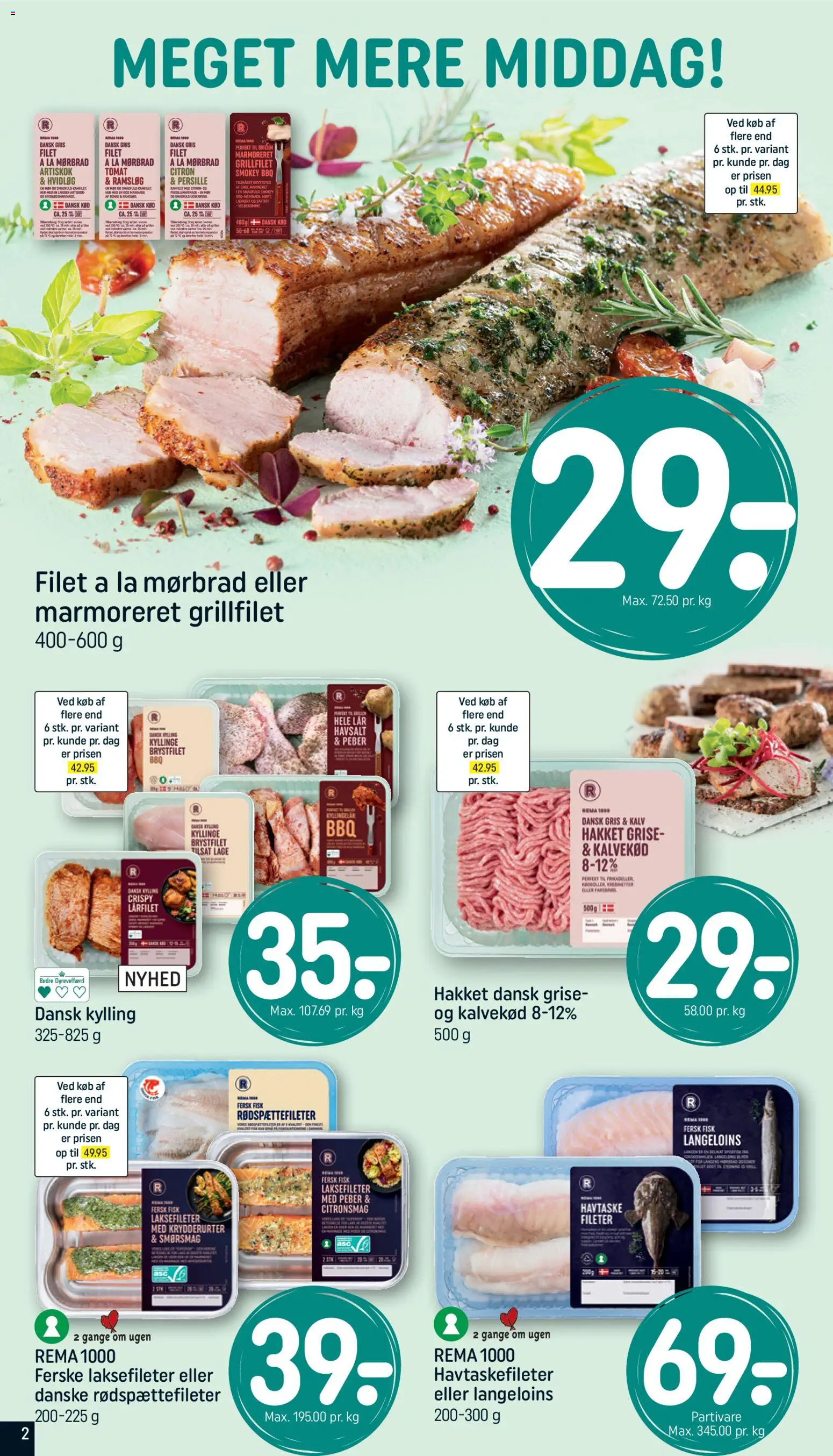Rema 1000 tilbudsavis – gyldig fra 12.04.2026 | Side: 2 | Produkter: Fisk, Peber, Hvidløg, Persille