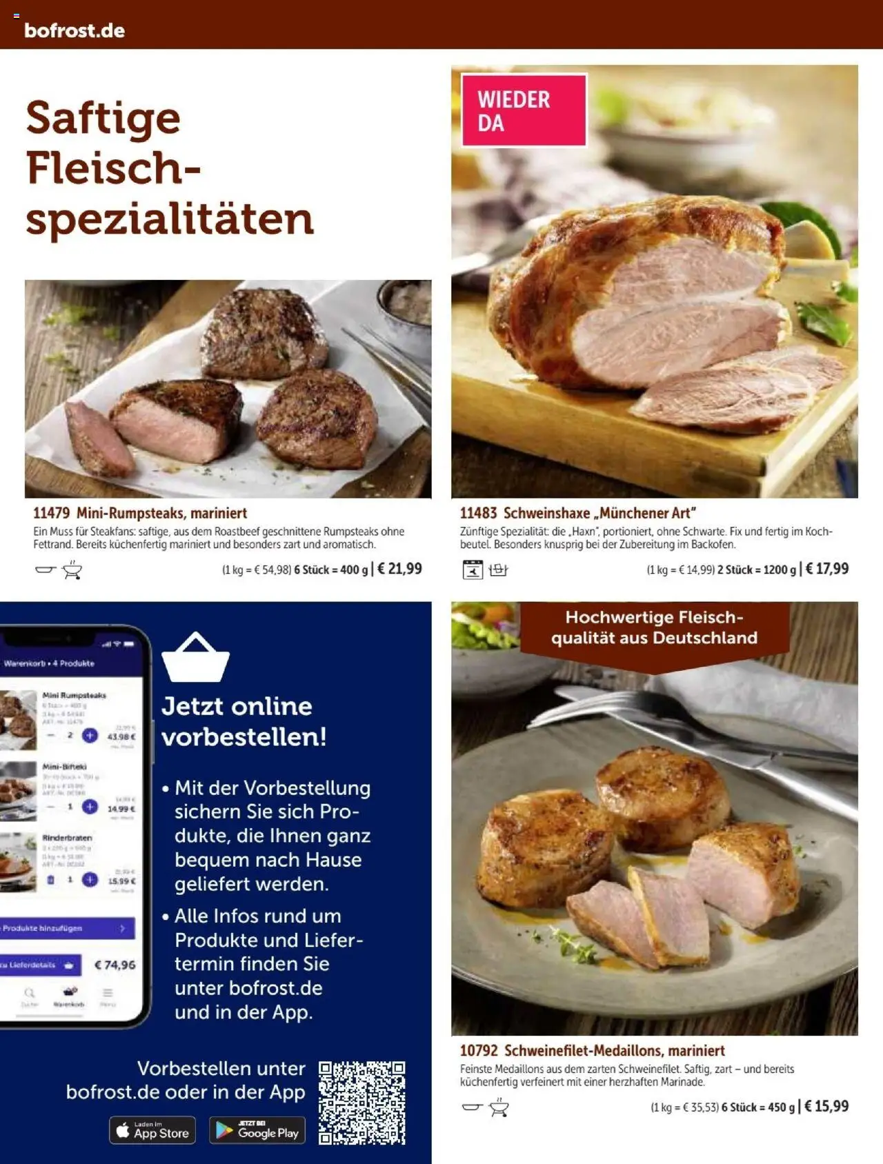 Bofrost Katalog - gültig ab dem 07.09.2025 | Seite: 80 | Produkte: Rinderbraten, Roastbeef, Fleisch