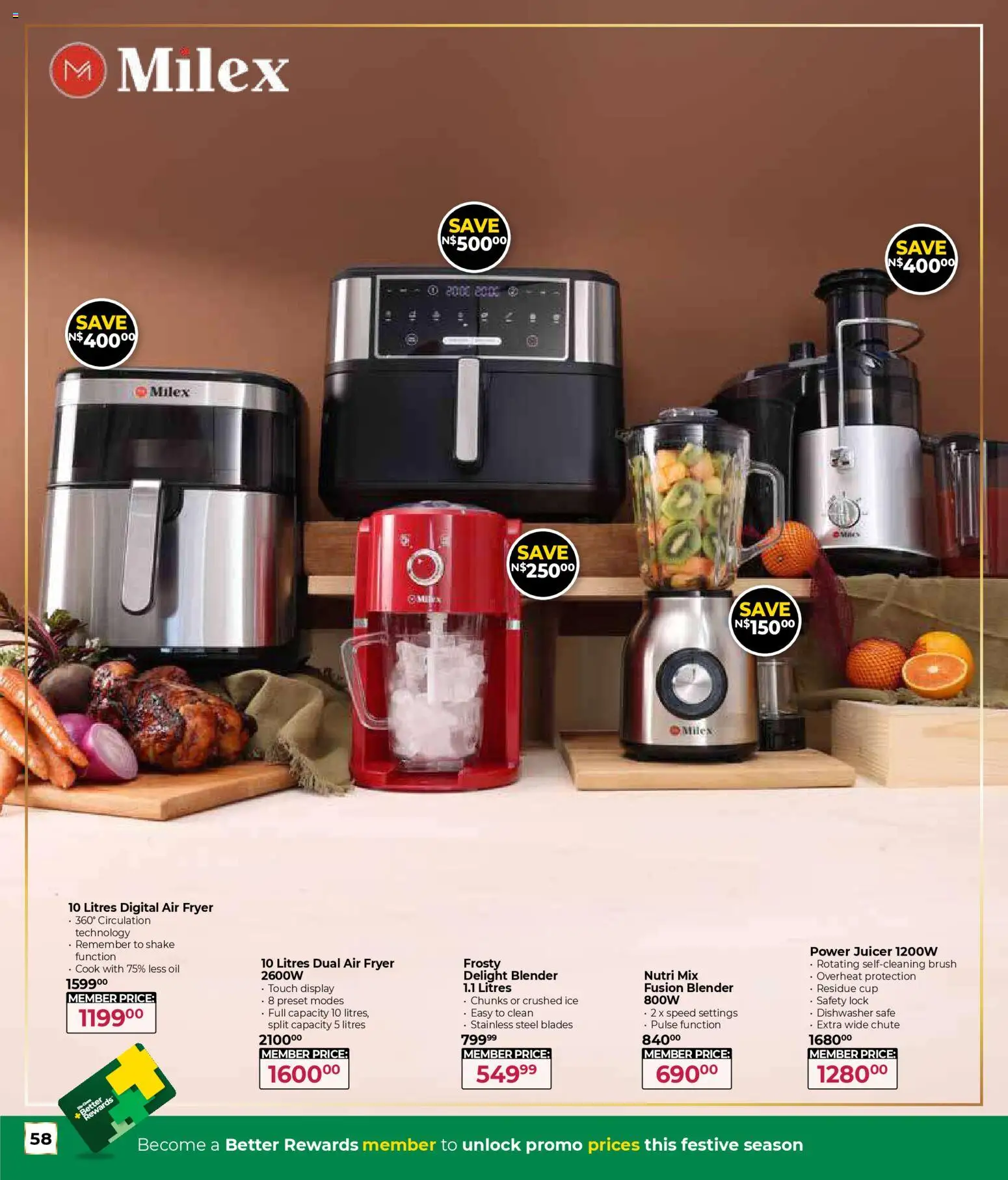 New Dis-Chem catalogue – valid from 29.10.2025 | Page: 58 | Products: Lock, Blender, Air fryer, Brush