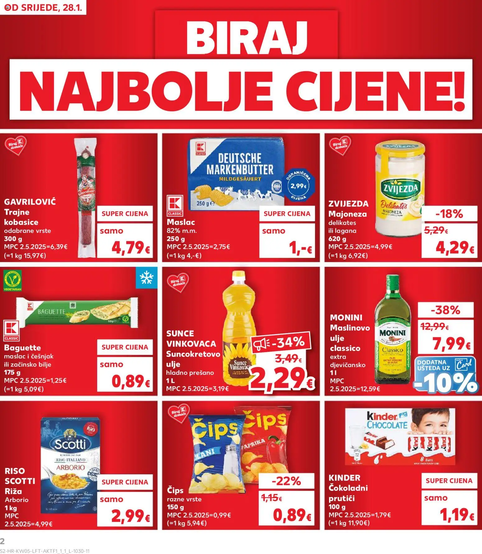 Kaufland HR akciós ujság - amely érvényes a következő dátumtól: 28.01.2026 | Oldal: 2