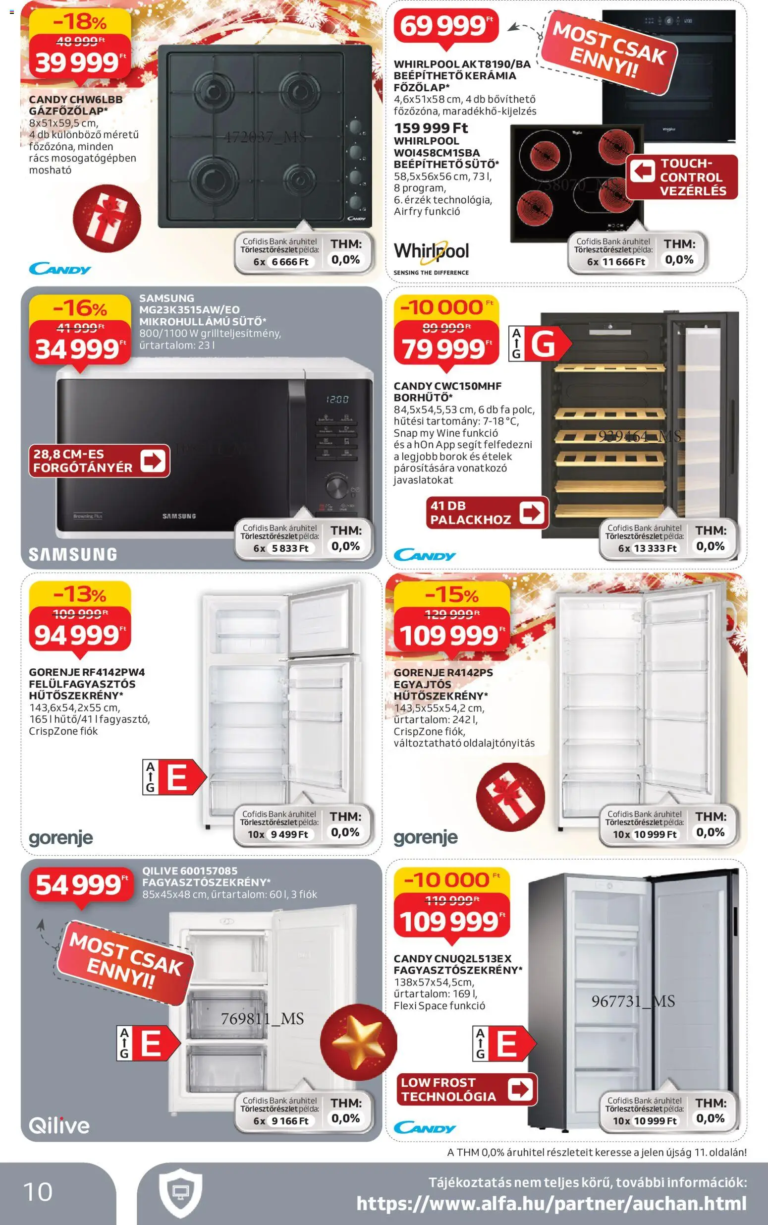 Auchan akciós ujság - amely érvényes a következő dátumtól: 11.12.2025 | Oldal: 10 | Termékek: Samsung