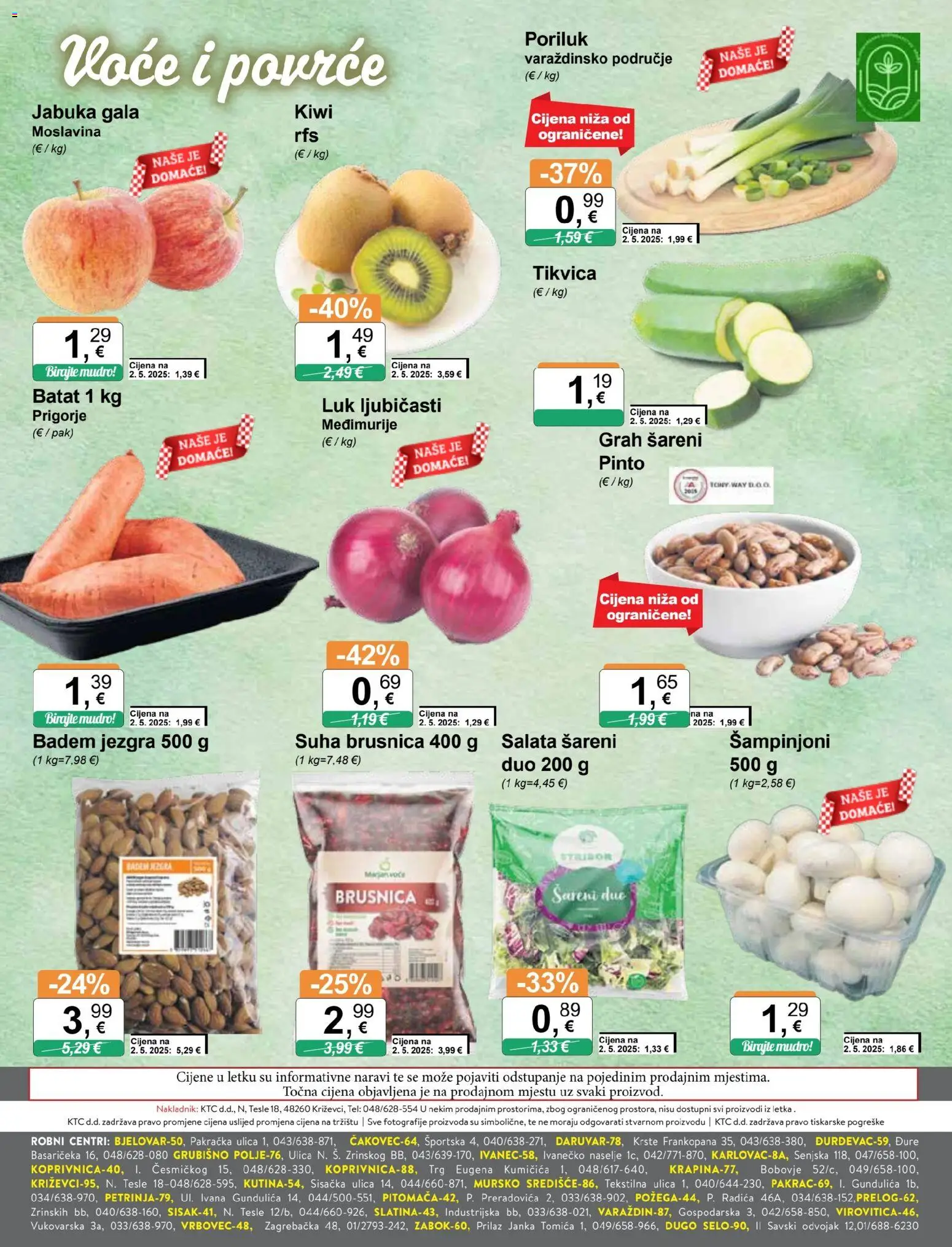 KTC katalog | vrijedi od 12.11.2025 | Stranica: 13 | Proizvodi: Šampinjoni, Luk, Poriluk, Jabuka