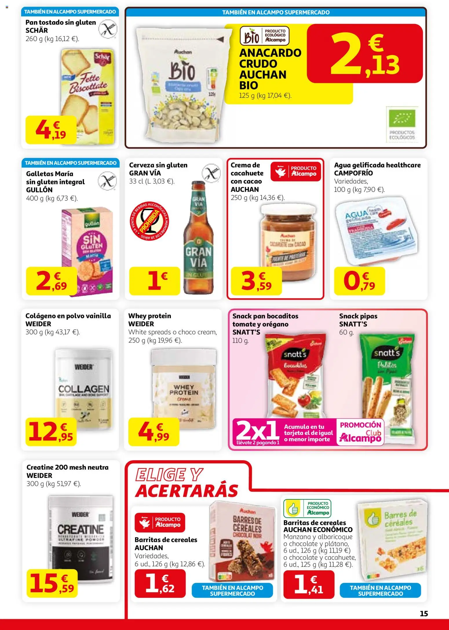 Alcampo -  HG Nacional Unificado │ válido desde el 29.01.2026 | Página: 15 | Productos: Polvo, Pan, Crema, Αποφλοιωτής σκόρδου