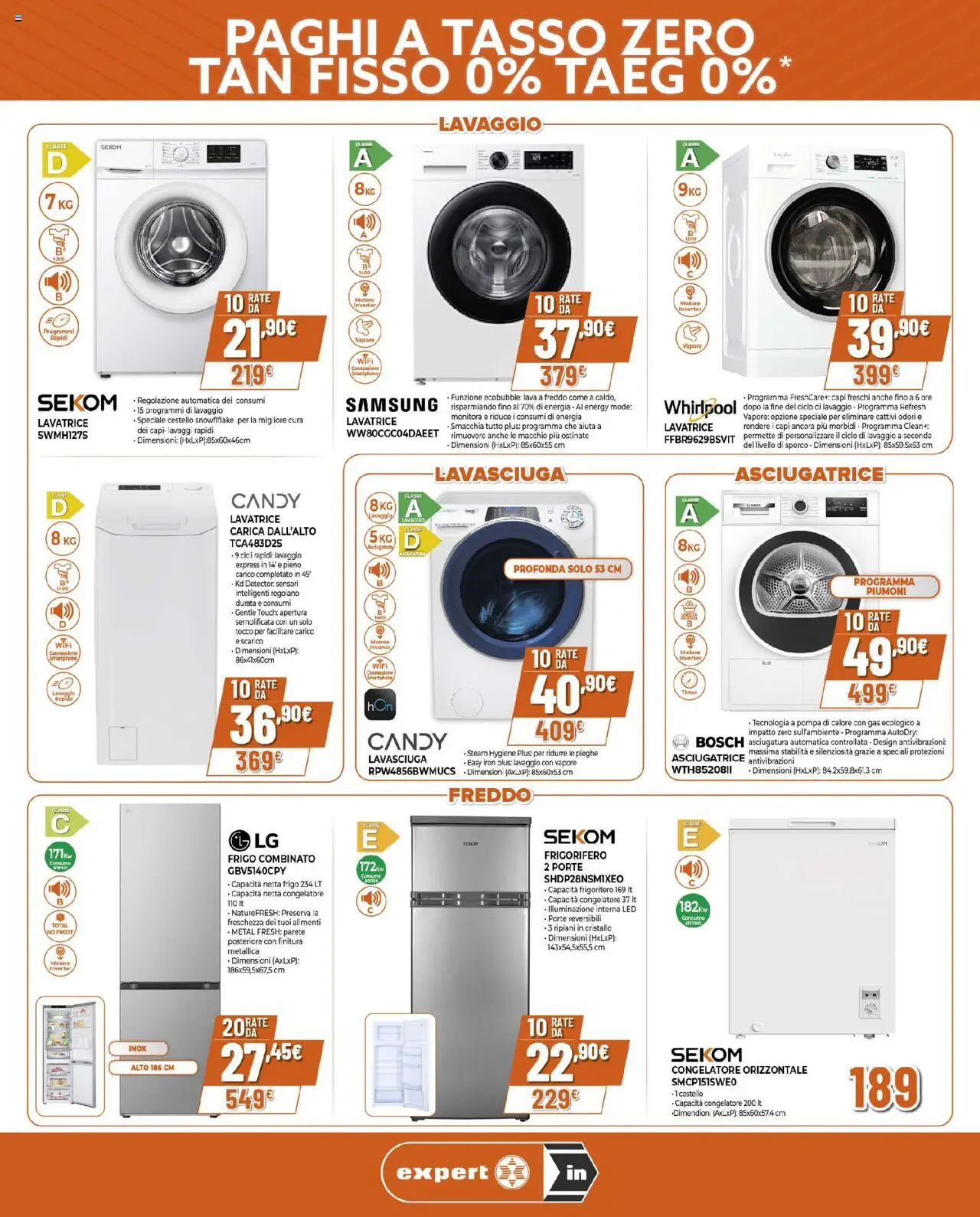 Volantino Ipercoop del 25.09.2025 | Pagina: 5 | Prodotti: Lavasciuga, Frigorifero, Congelatore, Samsung