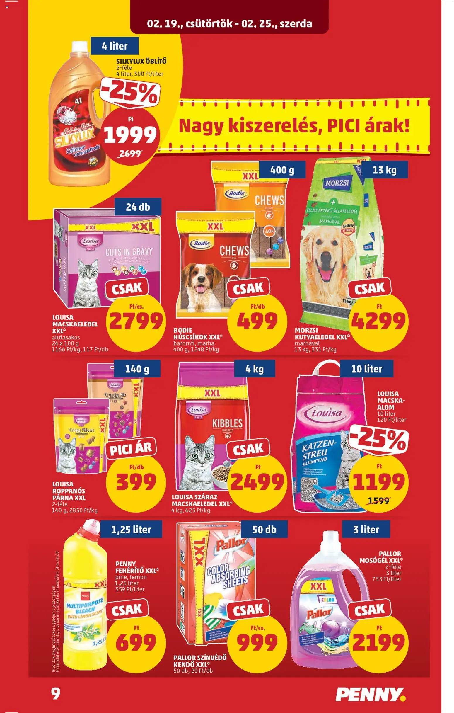 PENNY akciós ujság - amely érvényes a következő dátumtól: 19.02.2026 | Oldal: 13