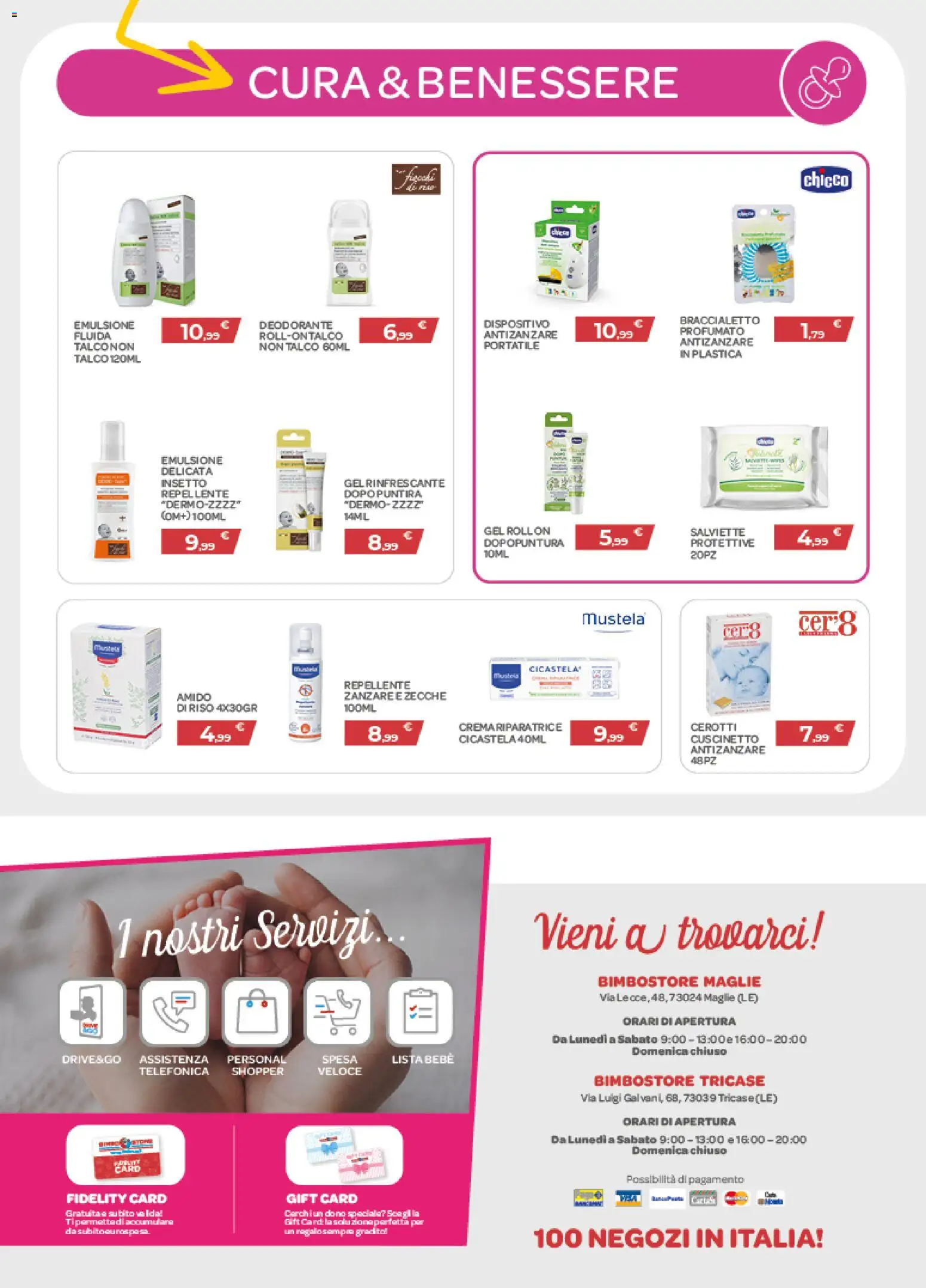 Volantino Bimbo store del 02.04.2026 | Pagina: 17 | Prodotti: Riso, Talco, Antizanzare, Cerotti