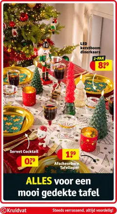 Servet Cocktail, Servet Cocktail - Voorbeeld van een folder van Kruidvat, geldig van 08.12.2025 | Pagina: 9 | Producten: Servet, Tafel