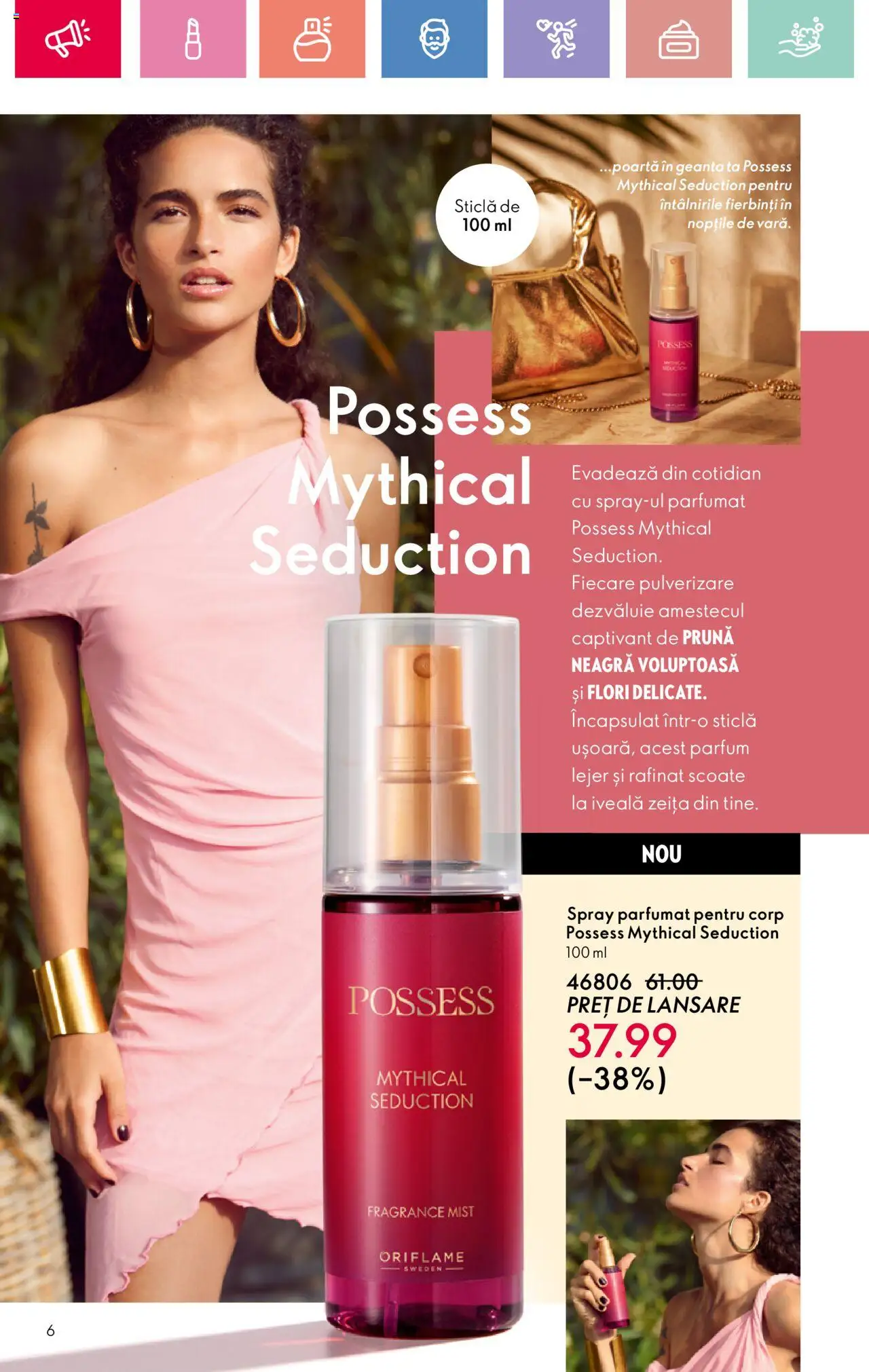 Noul catalog Oriflame – valabil de la 06.07.2025 | Pagină: 6 | Produse: Geantă, Parfum