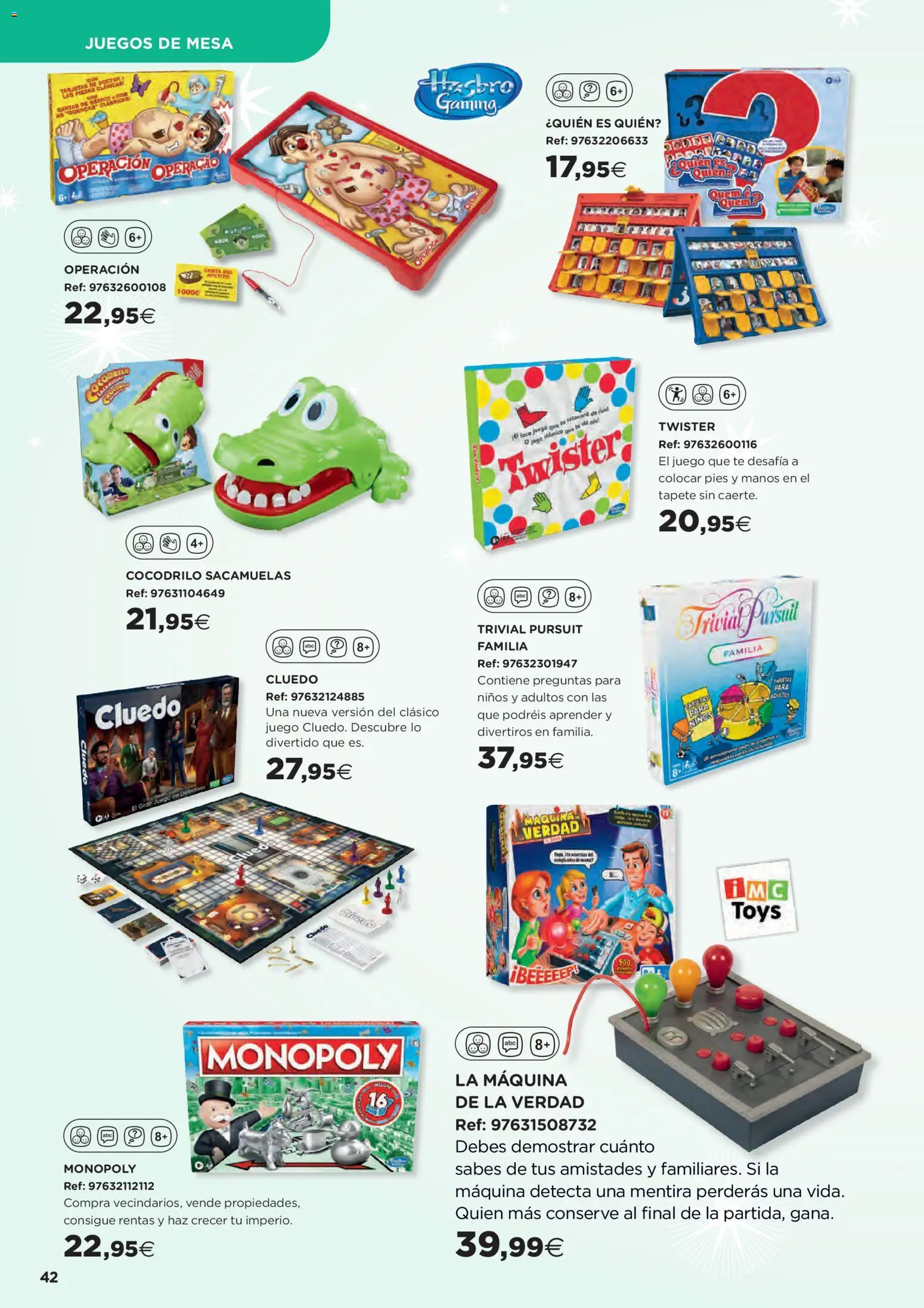 Hipercor catálogo │ válido desde el 31.10.2025 | Página: 42 | Productos: Té, Juegos de mesa, Mesa